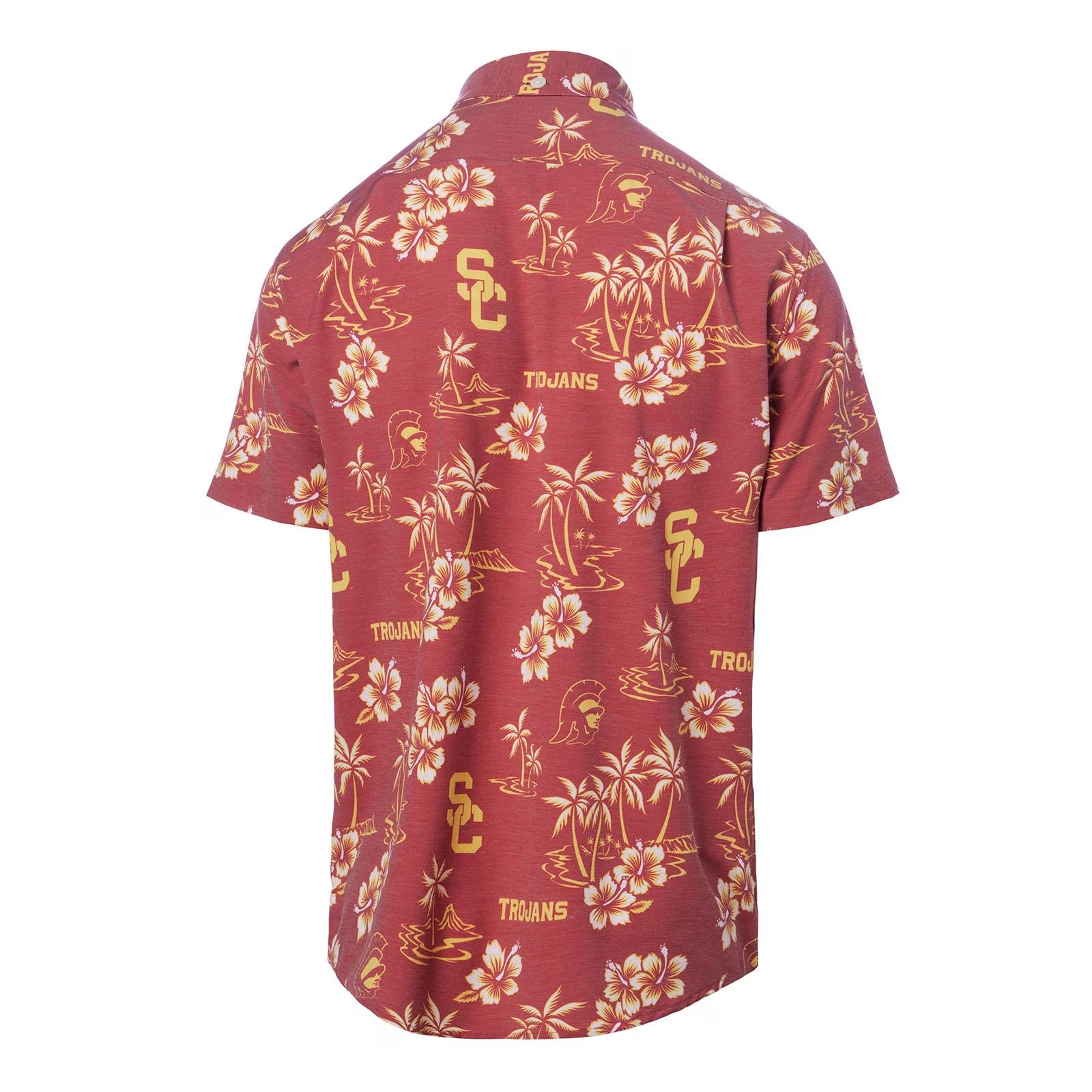 USC Trojans Men's Cardinal Kekai Performance Button Front Shirt