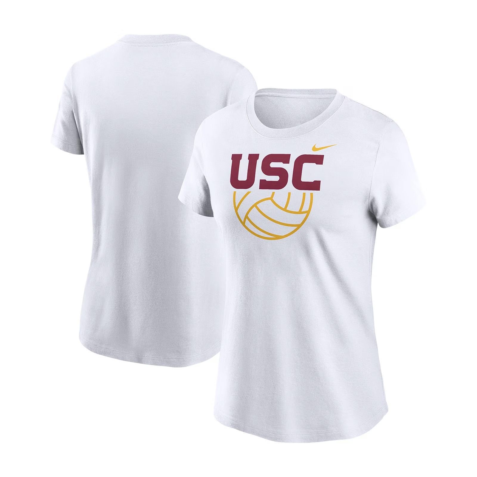 USC Trojans Women's Nike Volleyball White T-Shirt