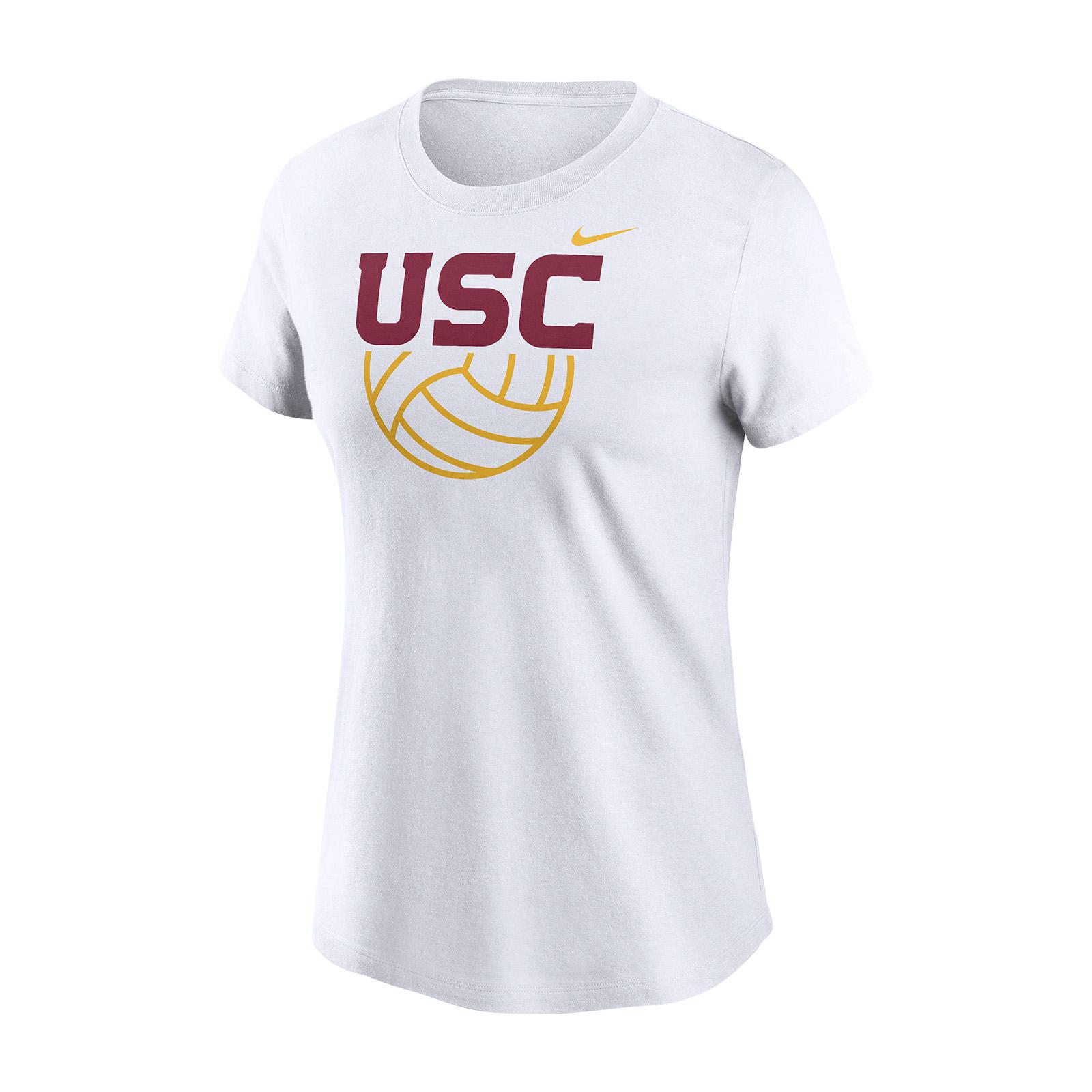 USC Trojans Women's Nike Volleyball White T-Shirt