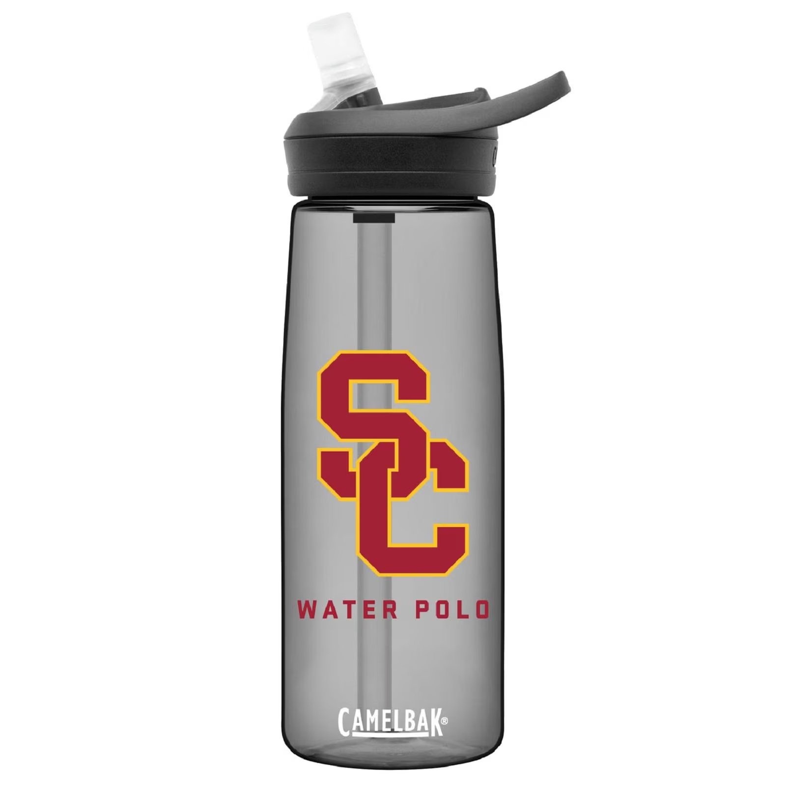 USC Trojans Camelbak Eddy Charcoal SC Interlock Water Polo Water Bottle