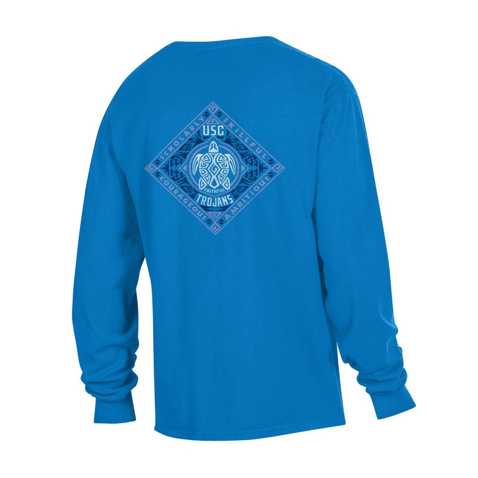 USC Trojans Men's Blue Faithful Long Sleeve T-Shirt