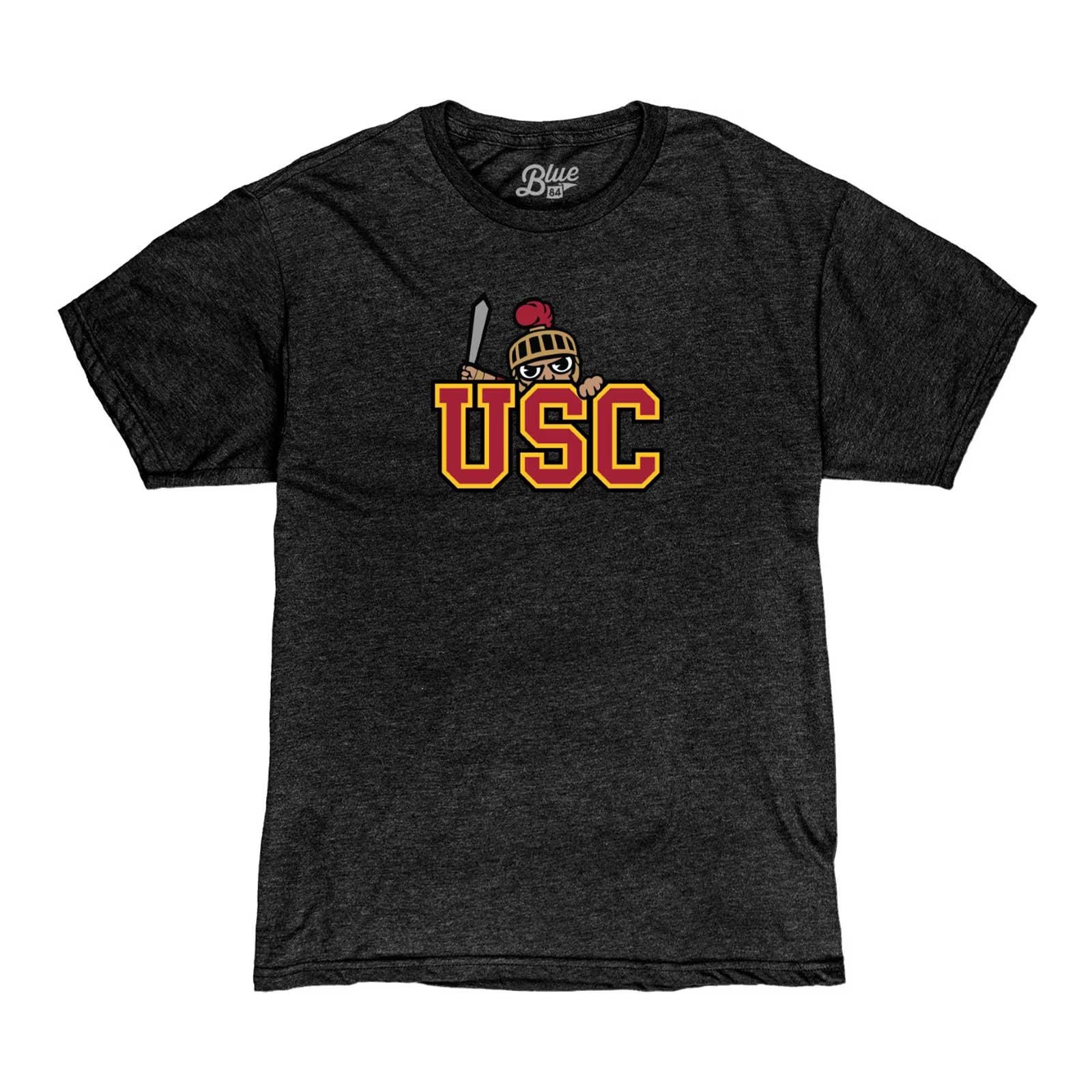 USC Trojans Unisex Tokyodachi Black Asobi Fitted Bi-Blend T-Shirt