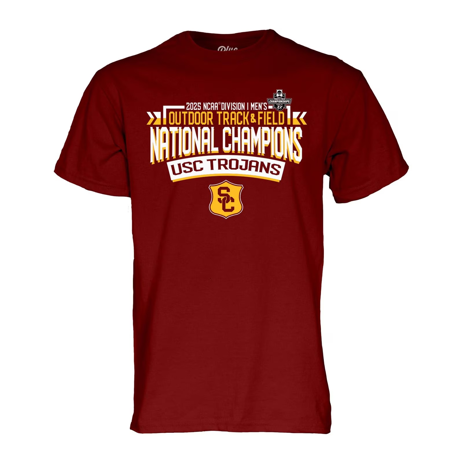 USC Trojans Unisex Men's Outdoor Track & Field 2025 National Champs T-Shirt