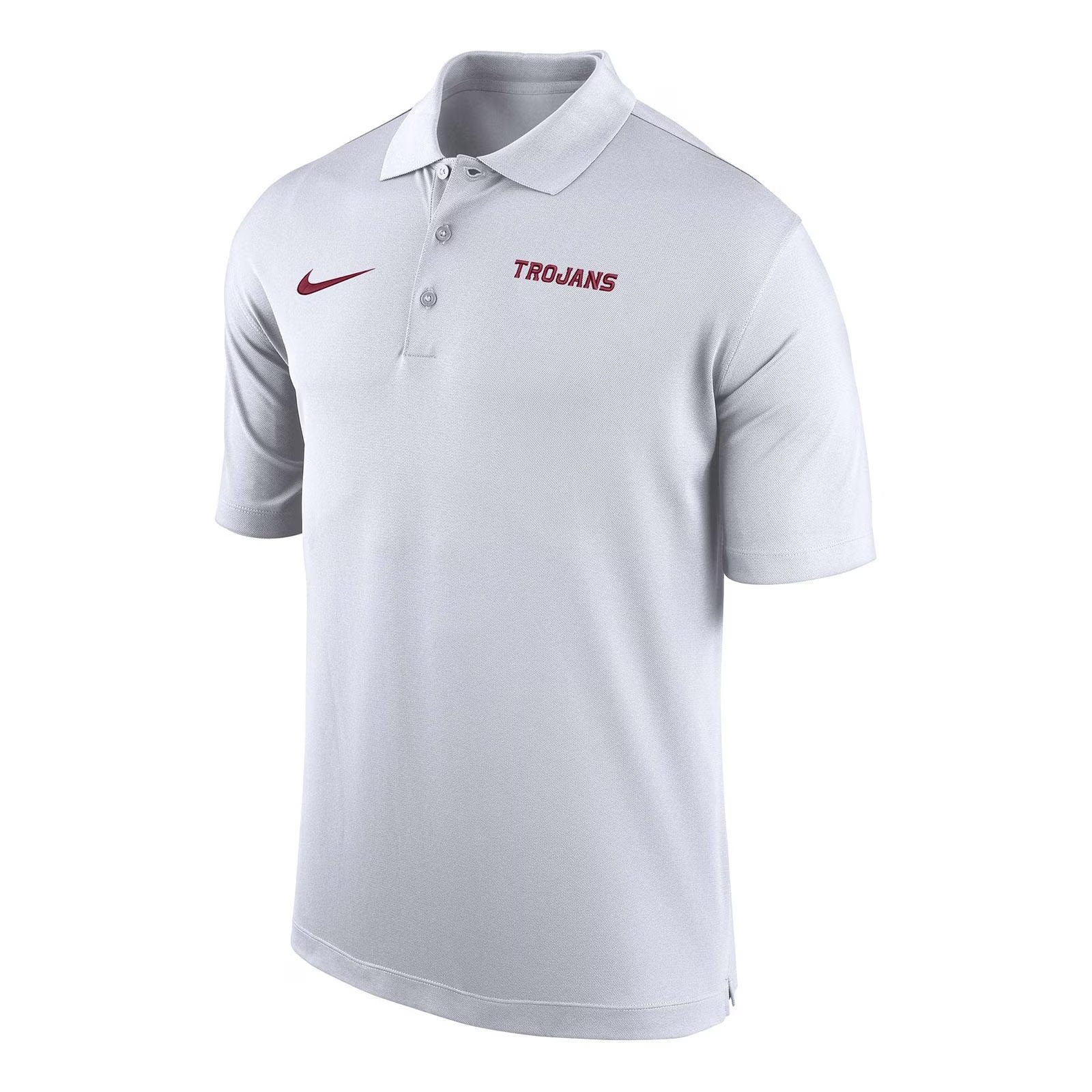 USC Trojans Men's Nike White Dri-FIT Polo