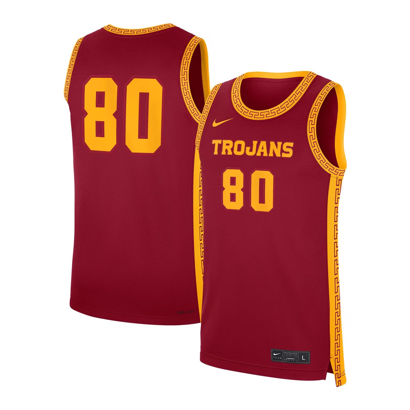 USC Trojans Men's Nike Cardinal #80 Replica Basketball Jersey