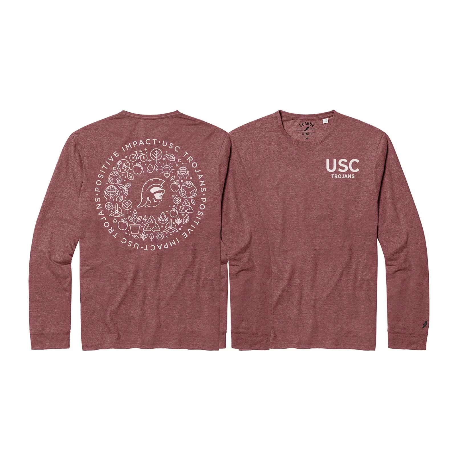 USC Trojans Men's Cardinal Reclaim Long Sleeve T-Shirt