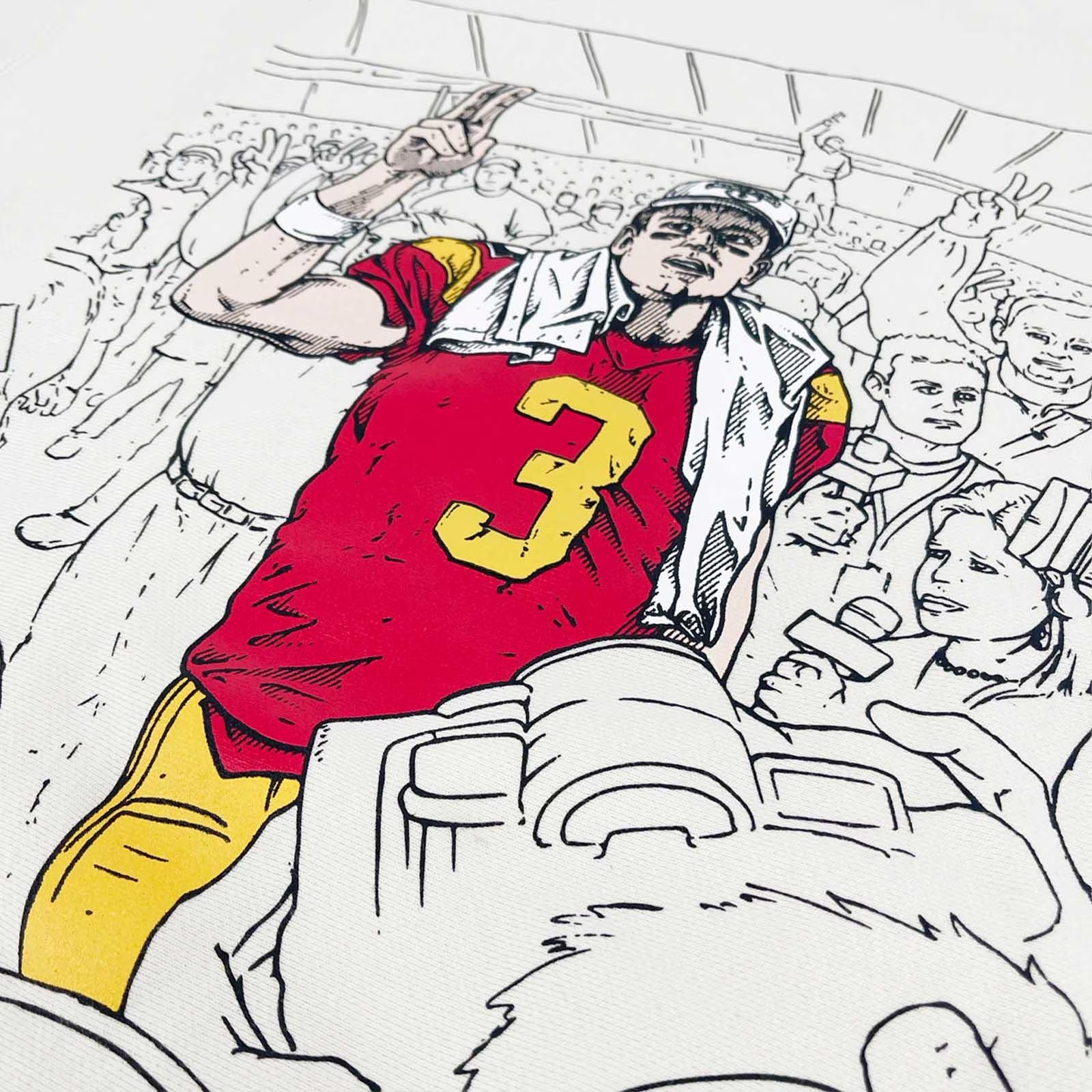 USC Trojans Active Legends Carson Palmer Cream Sweatshirt