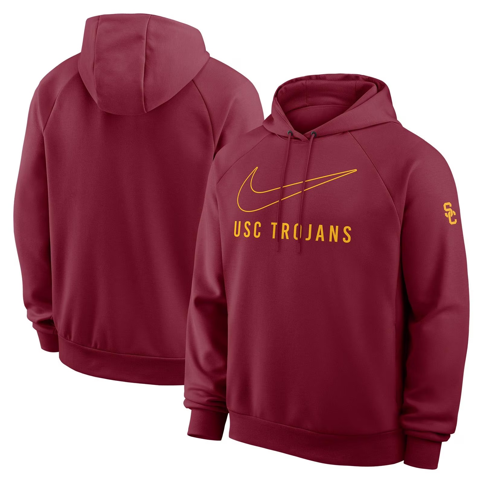 USC Trojans Men's Nike Cardinal Dri-FIT Primary Pullover Hoodie