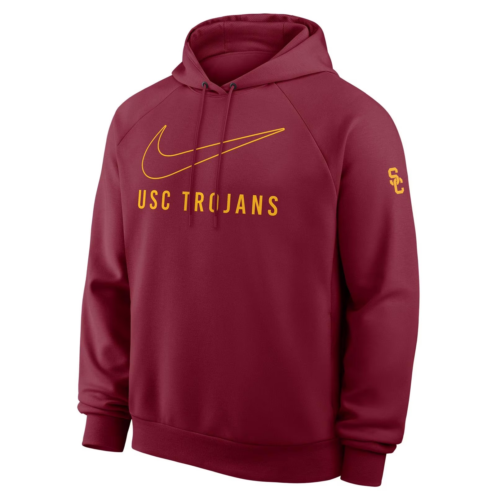 USC Trojans Men's Nike Cardinal Dri-FIT Primary Pullover Hoodie