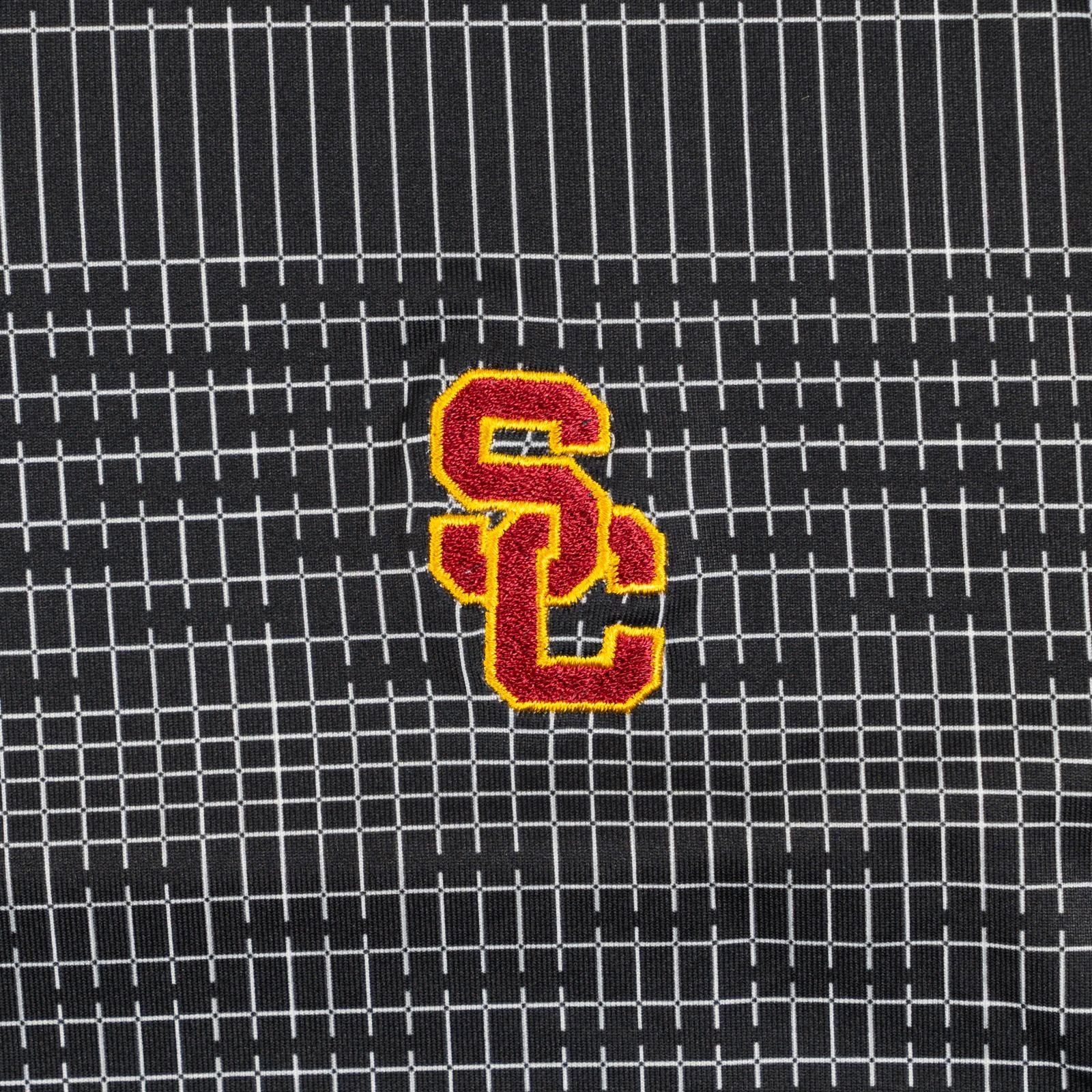 USC Trojans Men's Nike Black SC Interlock Vapor Print Spring Polo