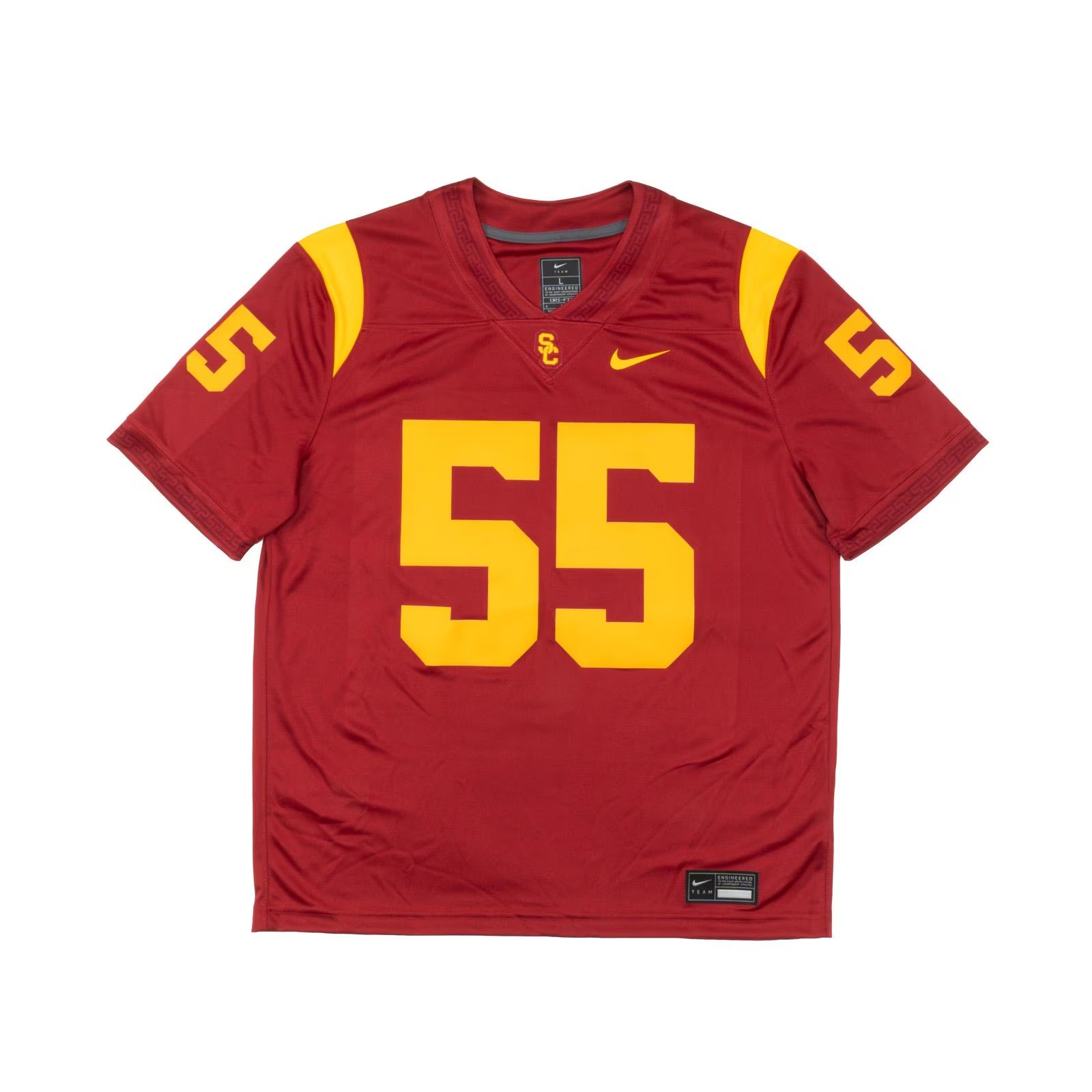 USC Trojans Men's Nike Cardinal #55 Home Football Jersey