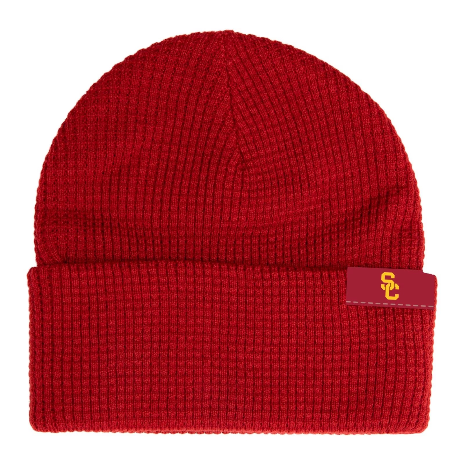 USC Trojans Cardinal SC Interlock Leggo My Waffle Knit Cuff Beanie