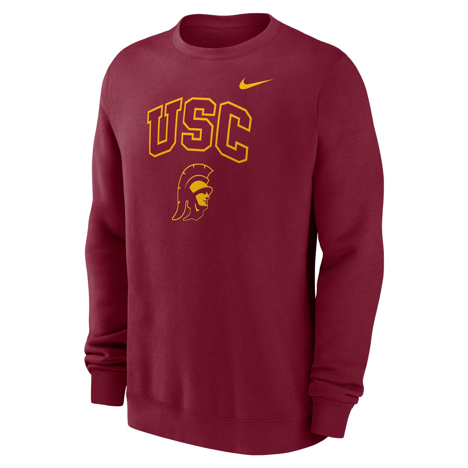 USC Trojans Men's Nike Cardinal Fleece Classic Arch Sweatshirt
