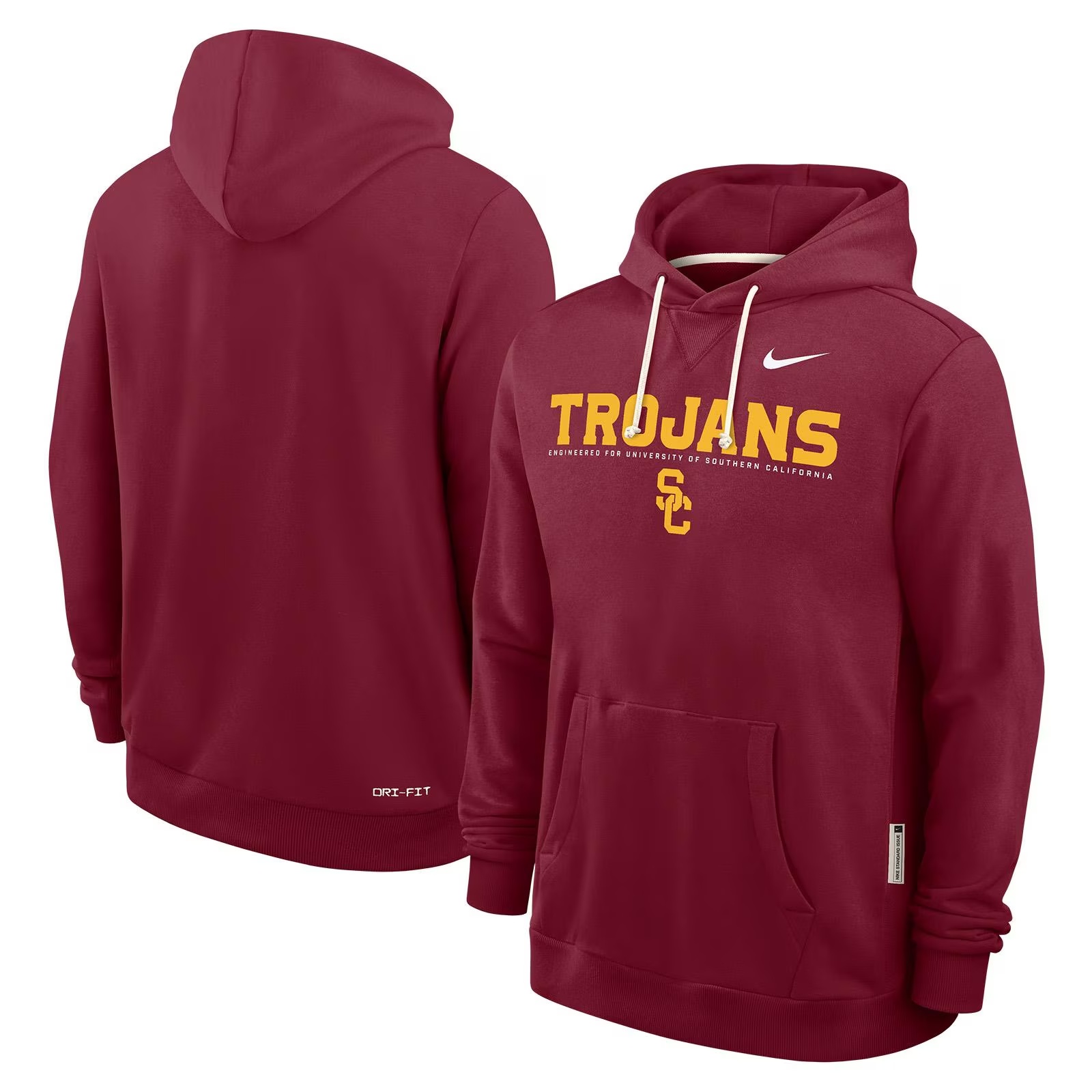 USC Trojans Men's Nike Cardinal Dri-FIT Sideline Pullover Hoodie