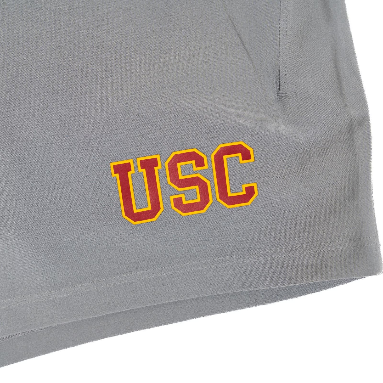 USC Trojans Men's lululemon Gray Pace Breaker 5" Linerless Short