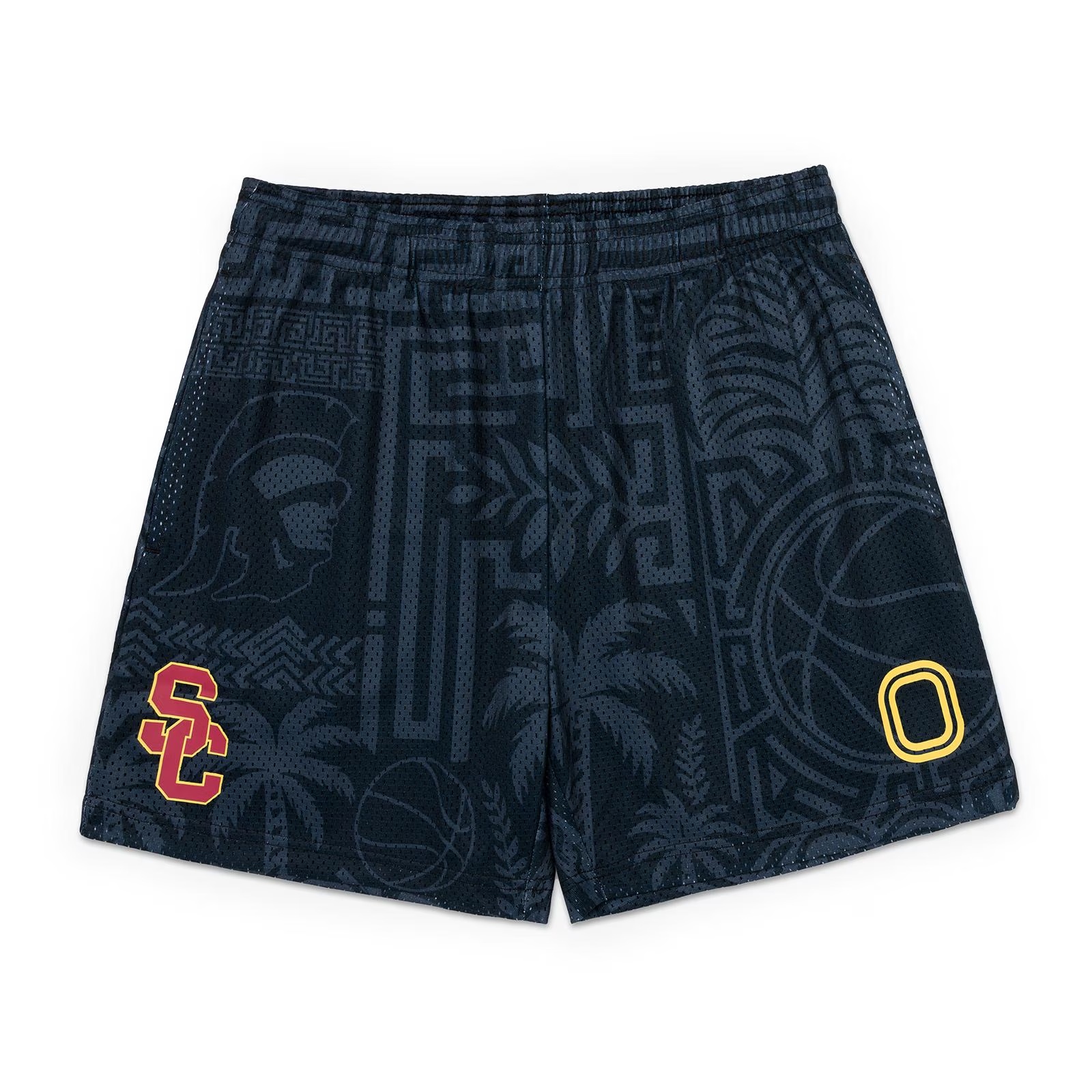 USC  X Overtime Unisex Black Palm Short