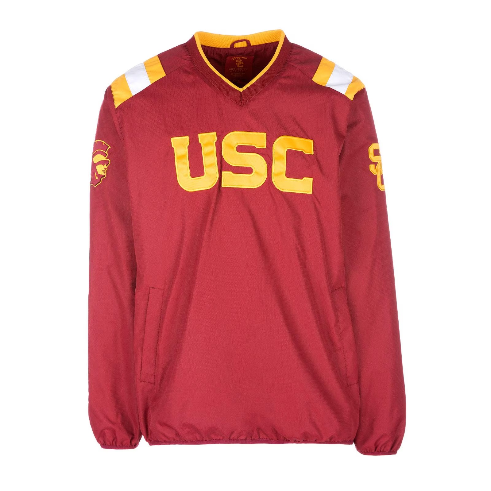 USC Trojans Men's 289c Cardinal V-Neck Pullover Jacket