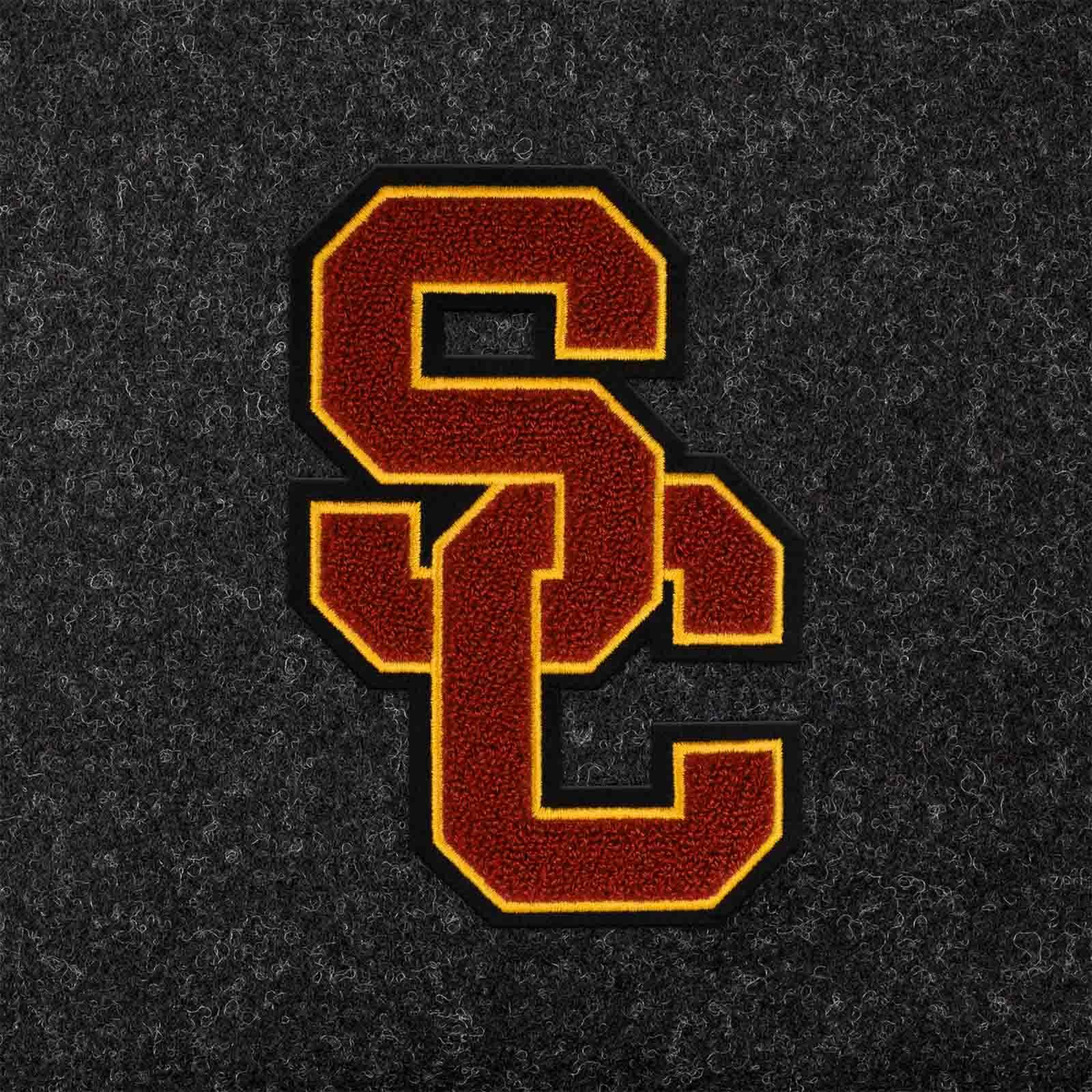 USC Trojans Black SC Interlock Weekender Wool Bag 4 USC Trojans Black SC Interlock Weekender Wool Bag