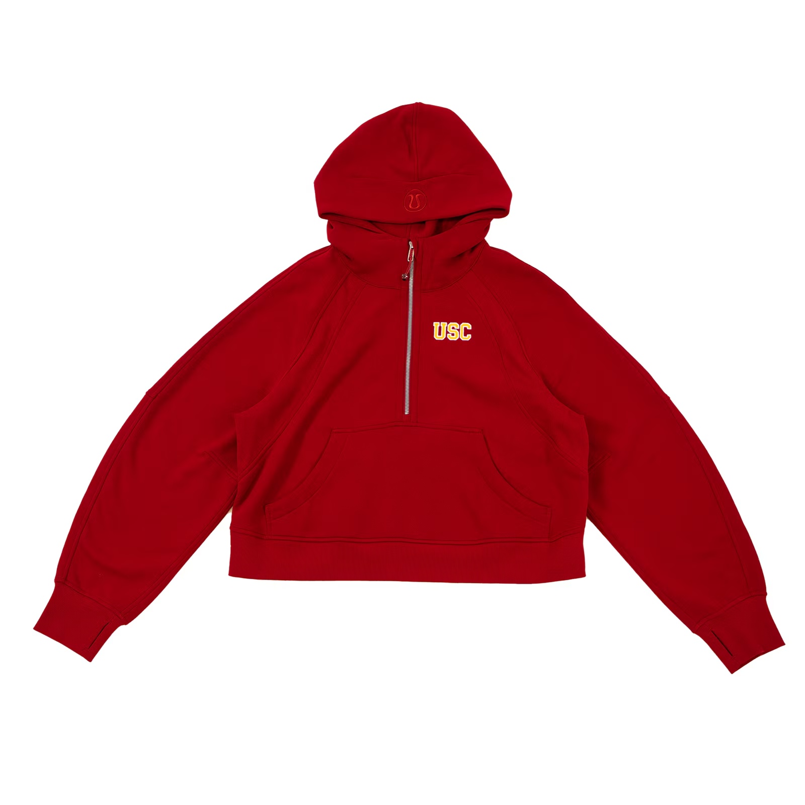 USC Trojans Women's lululemon Cardinal Scuba Oversized 1/2 Zip Hoodie