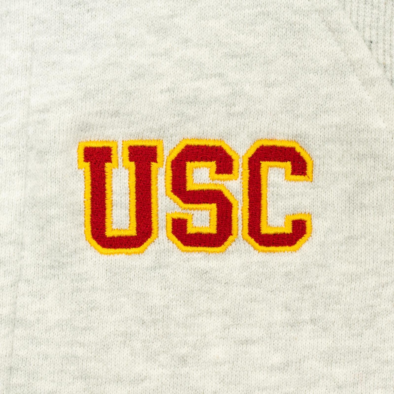 USC Trojans Women's lululemon Heather Gray Scuba Oversized 1/2 Zip Hoodie