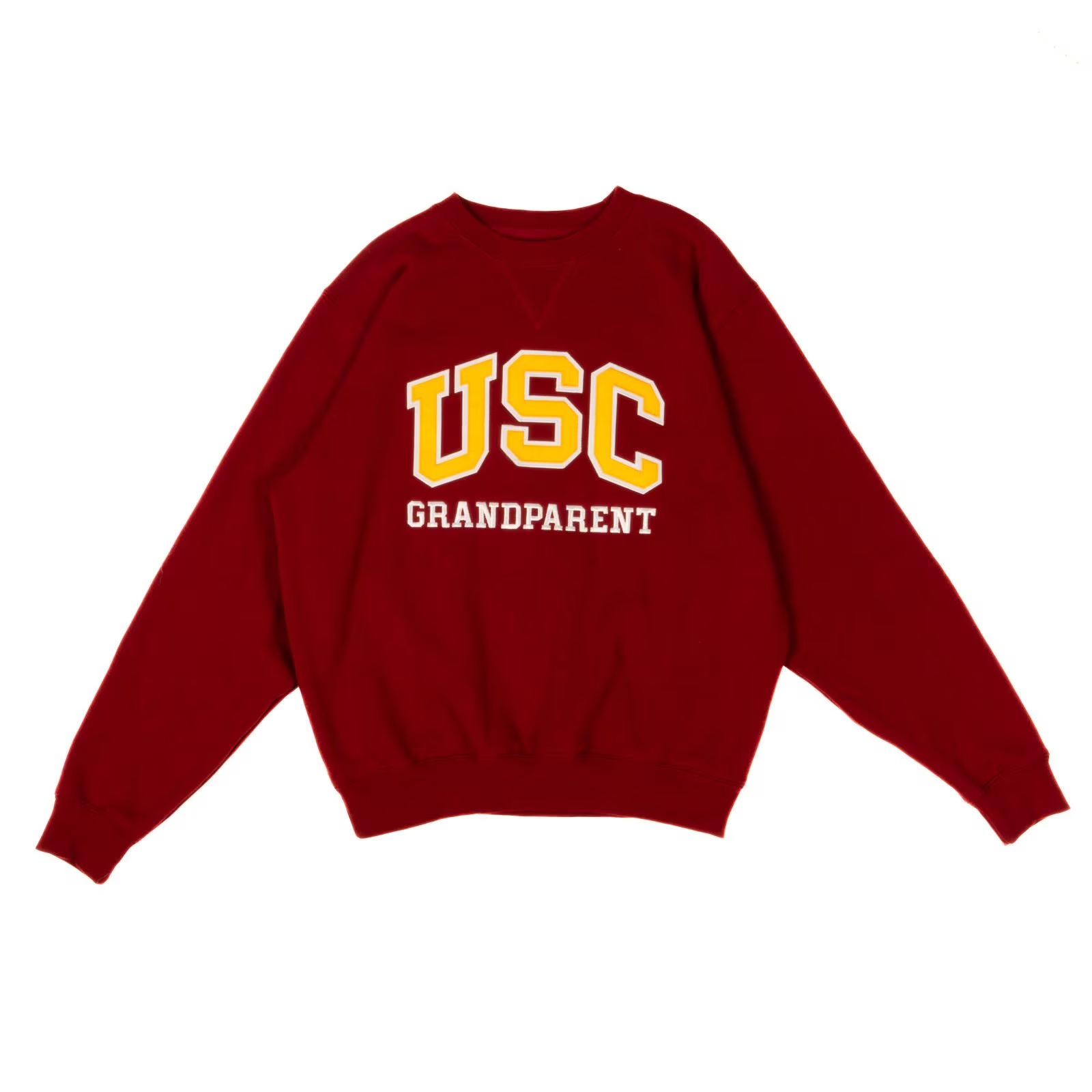 USC Trojans Heritage Cardinal Arch Over Grandparent Tackle Twill Sweatshirt