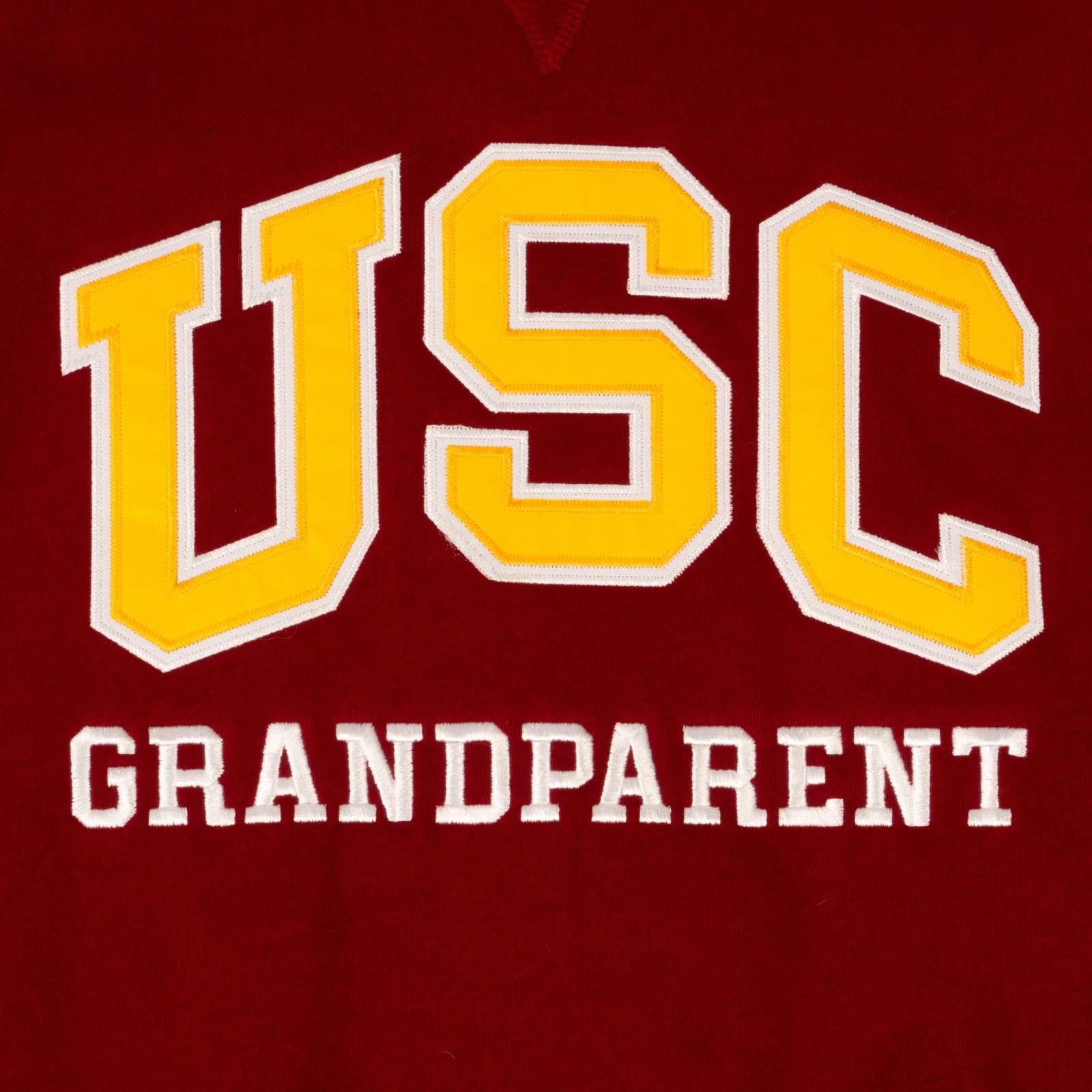 USC Trojans Heritage Cardinal Arch Over Grandparent Tackle Twill Sweatshirt