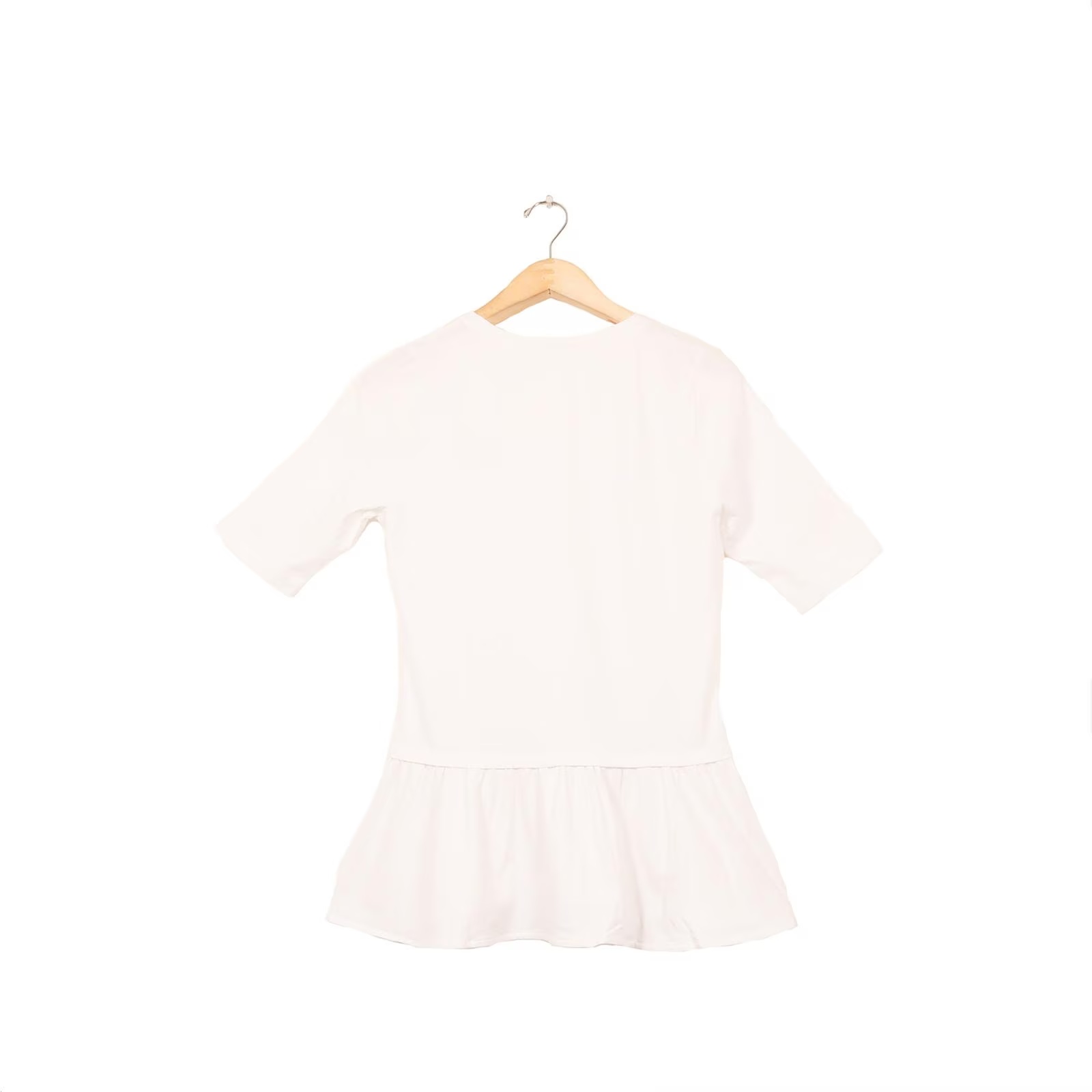 USC Trojans Women's Peter Millar White SC Interlock Lillian Solid Peplum T-Shirt