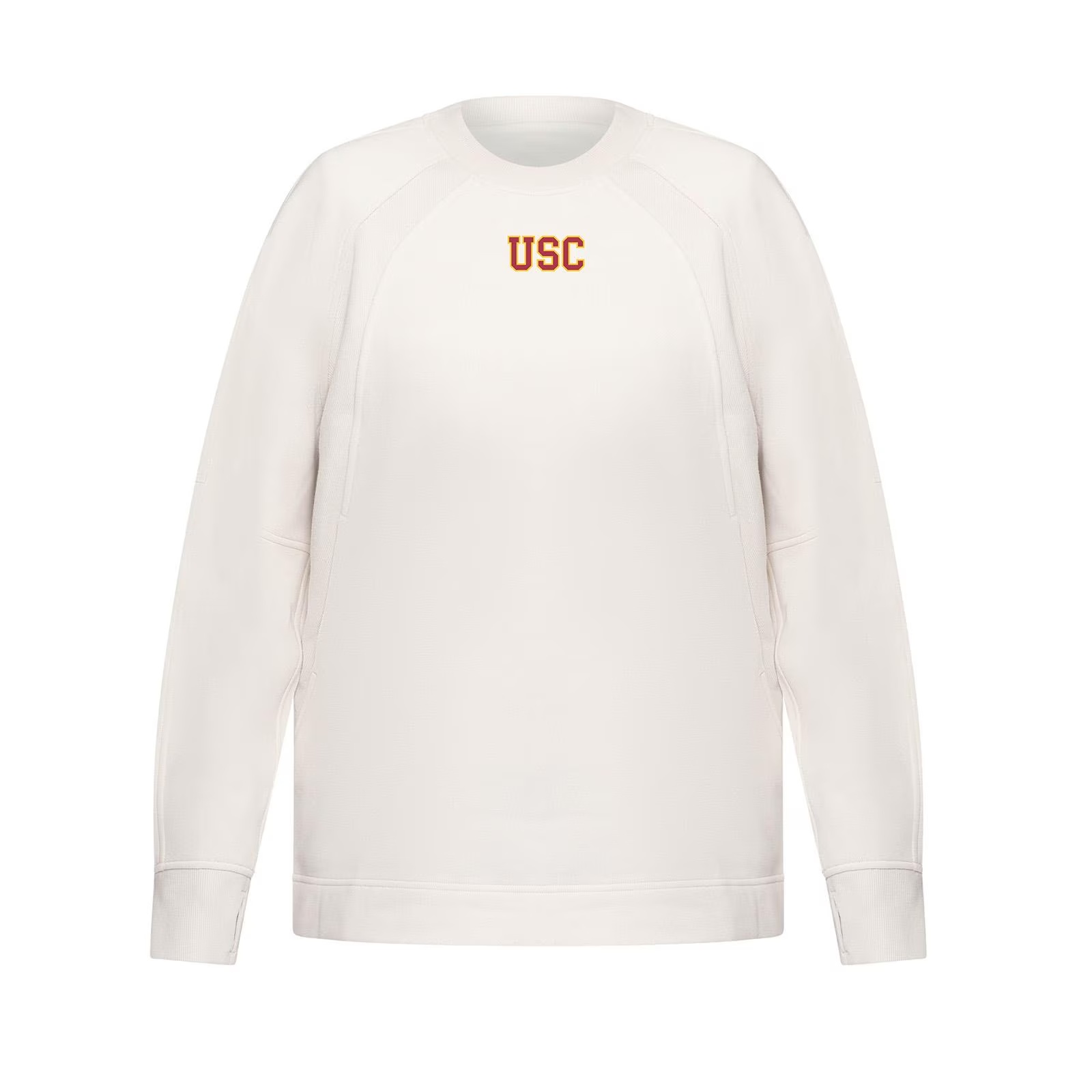 USC Trojans Women's lululemon Ivory Scuba Oversized Crew Neck Sweatshirt