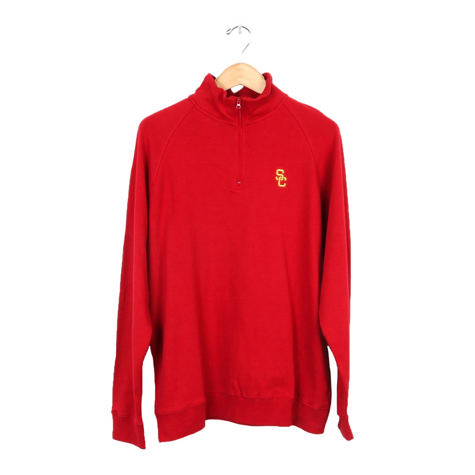USC Trojan Basics SC Interlock Half Zip Pullover