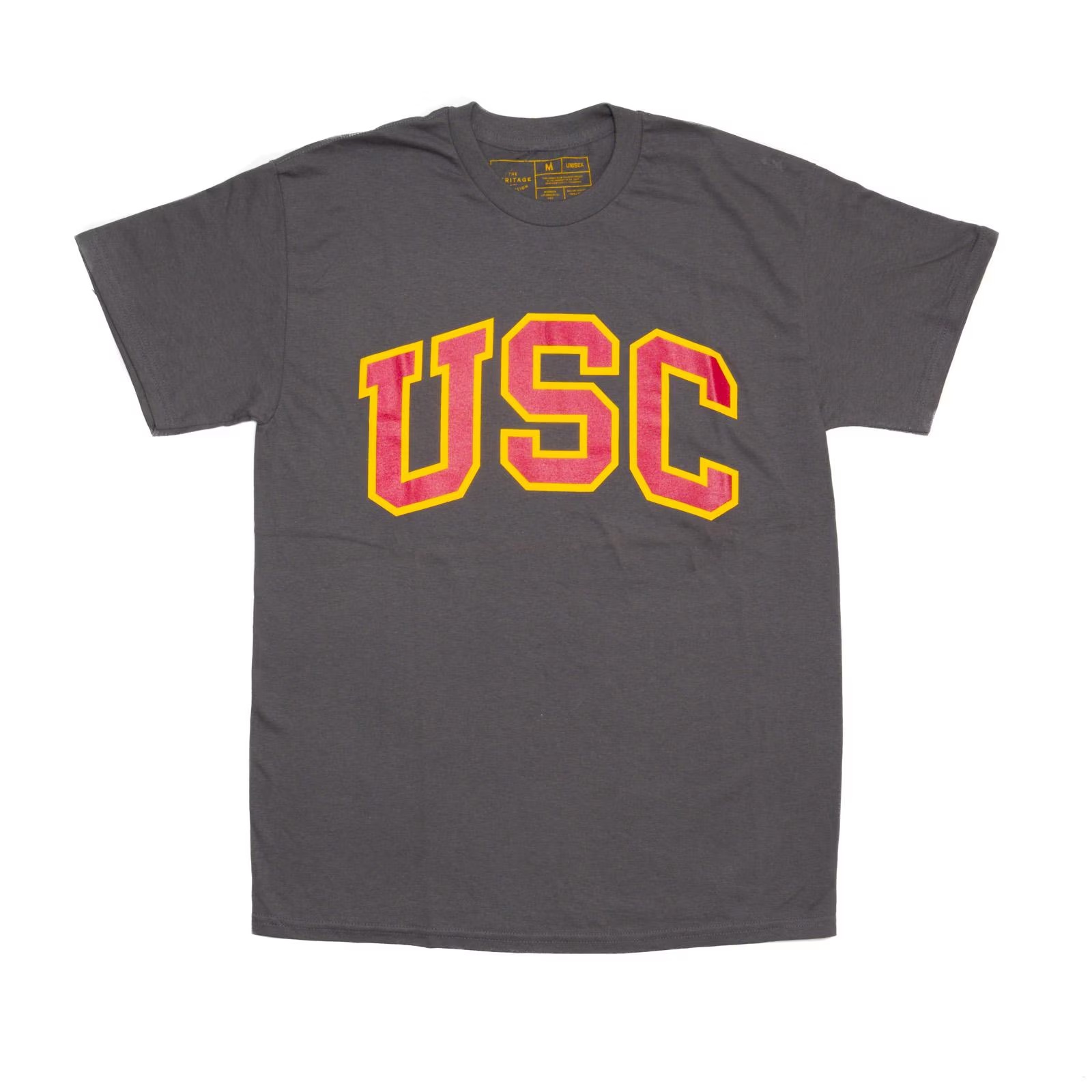 USC Trojans Basic Heritage Charcoal Arch with Stroke T-Shirt