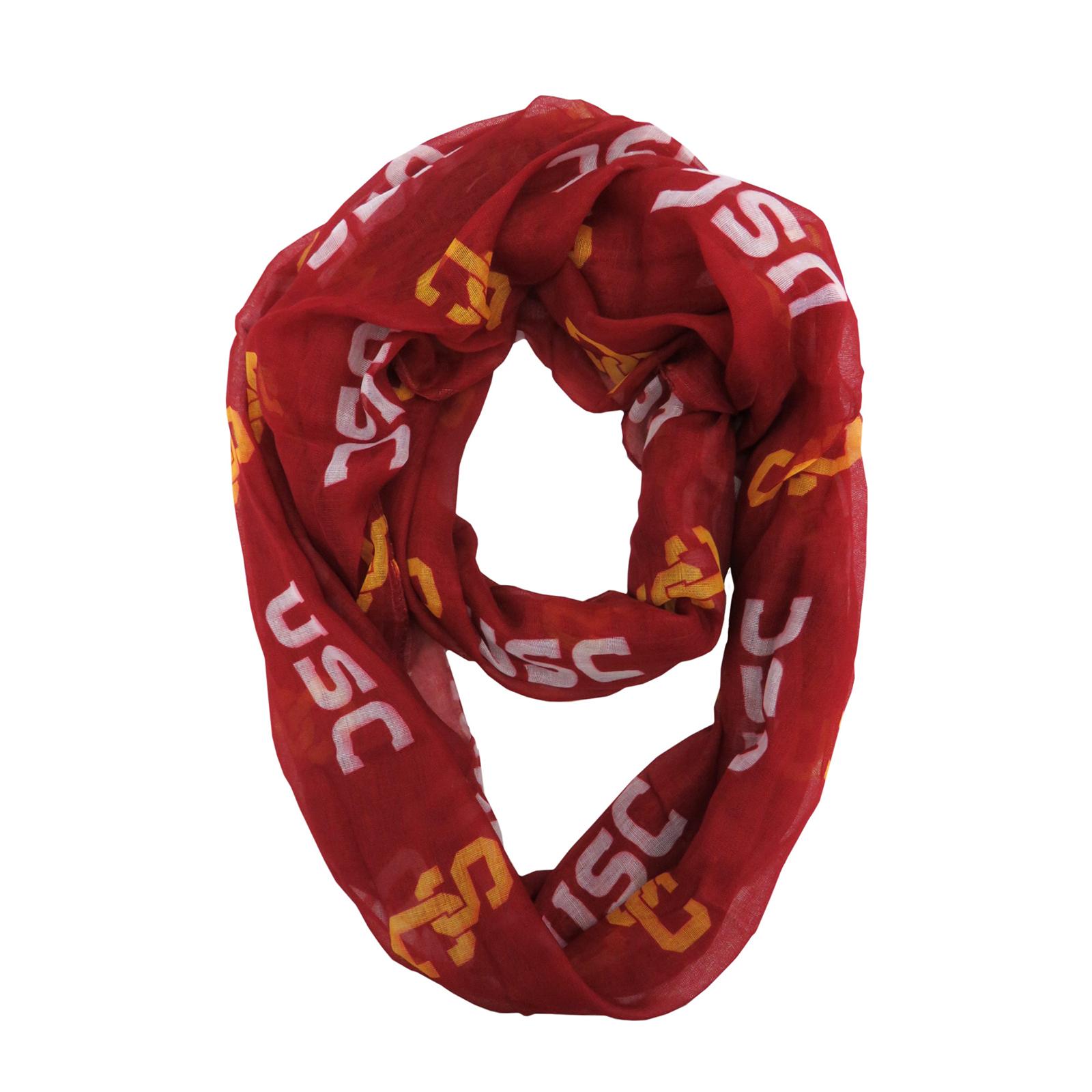 USC Trojans Cardinal Sheer Infinity Scarf