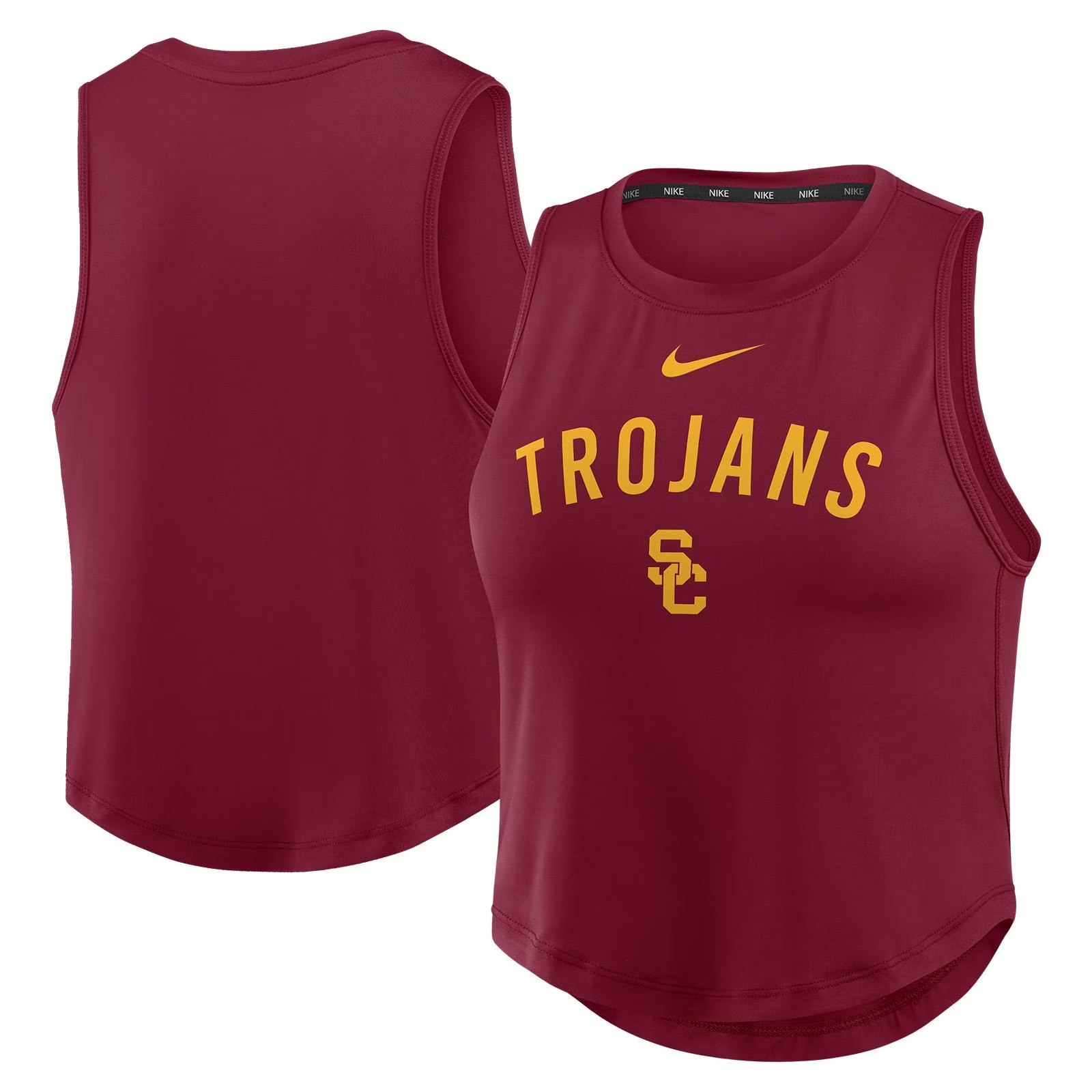 USC Trojans Women's Nike Cardinal Dri-FIT One Crop Tank