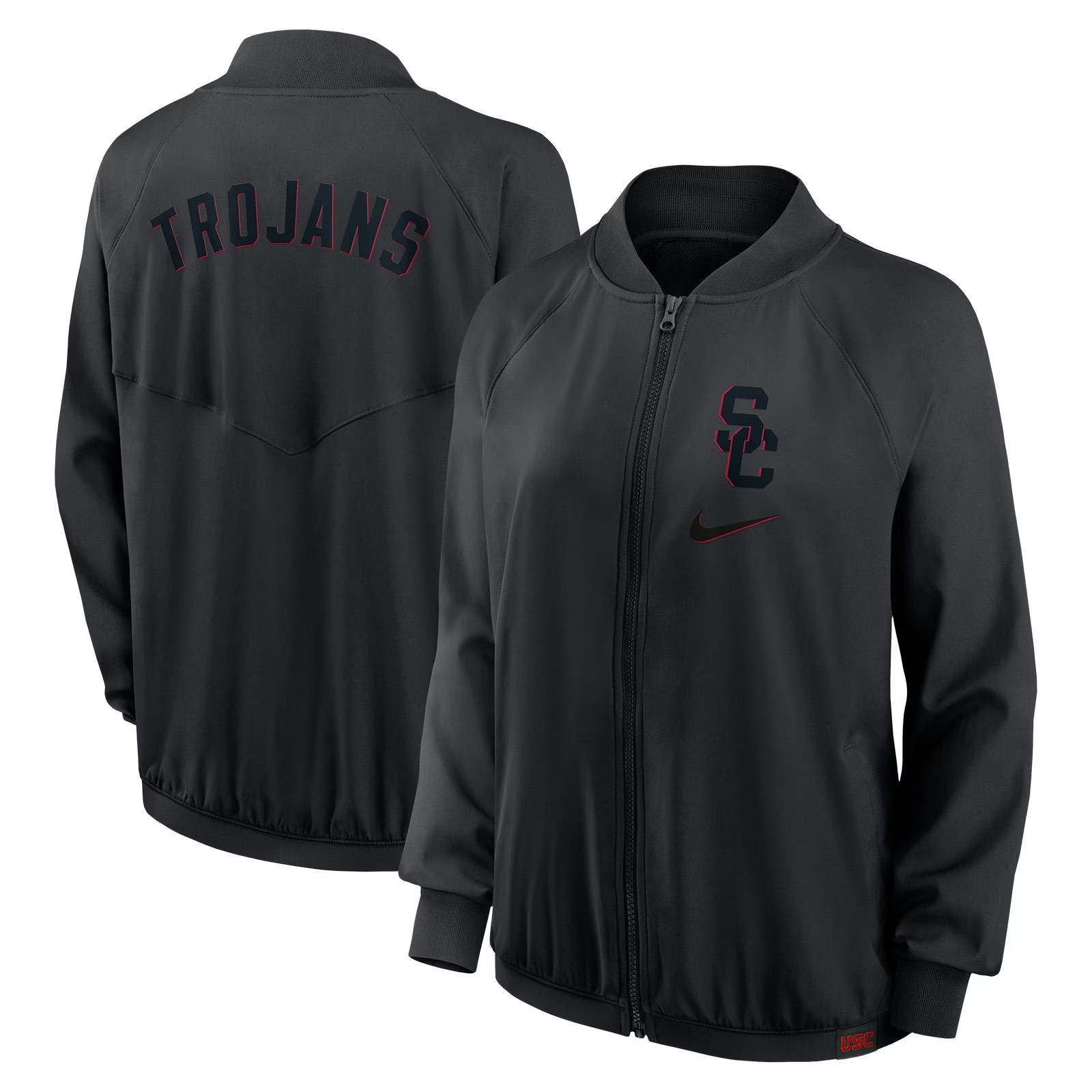 USC Trojans Women's Nike Black SC Interlock Bomber Jacket