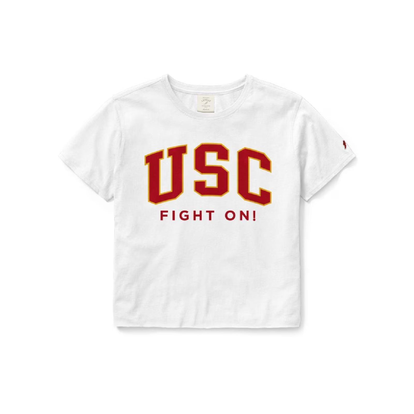 USC Trojans Women's League Fight On Clothesline Crop T-Shirt