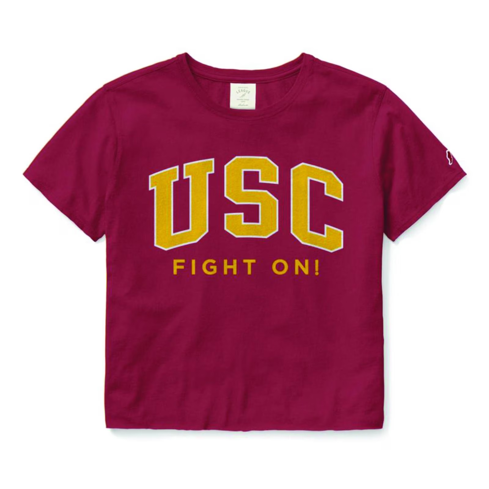 USC Trojans Women's League Fight On Clothesline Crop T-Shirt