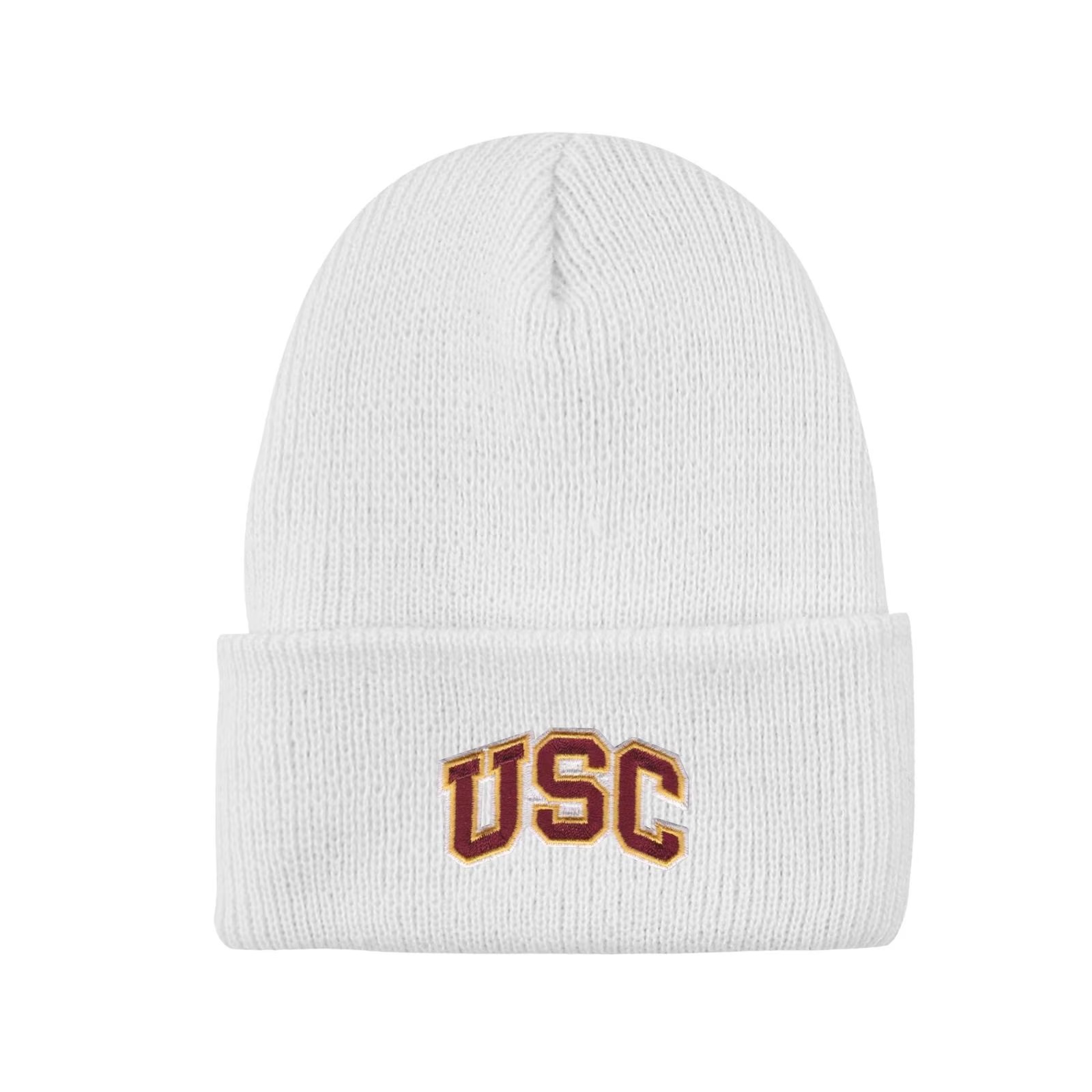 USC Trojans White Arch Jr North Pole Cuff Beanie