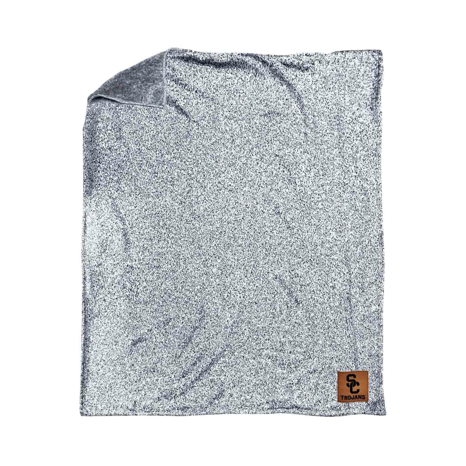 USC Trojans Heathered Sweater Throw