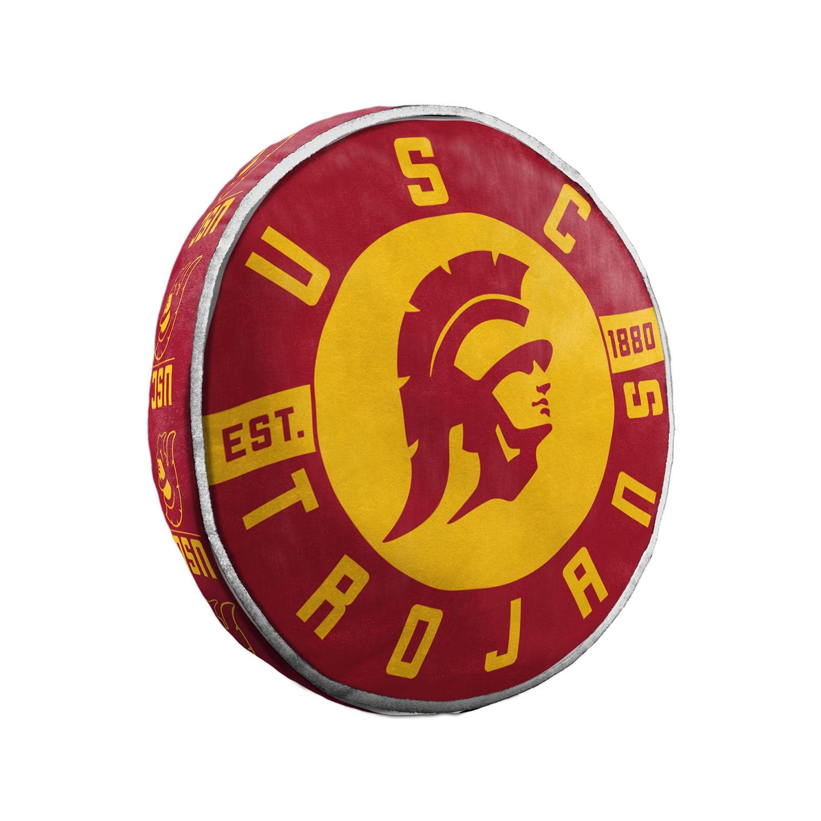 USC Trojans Tommy Head Round Cloud Pillow