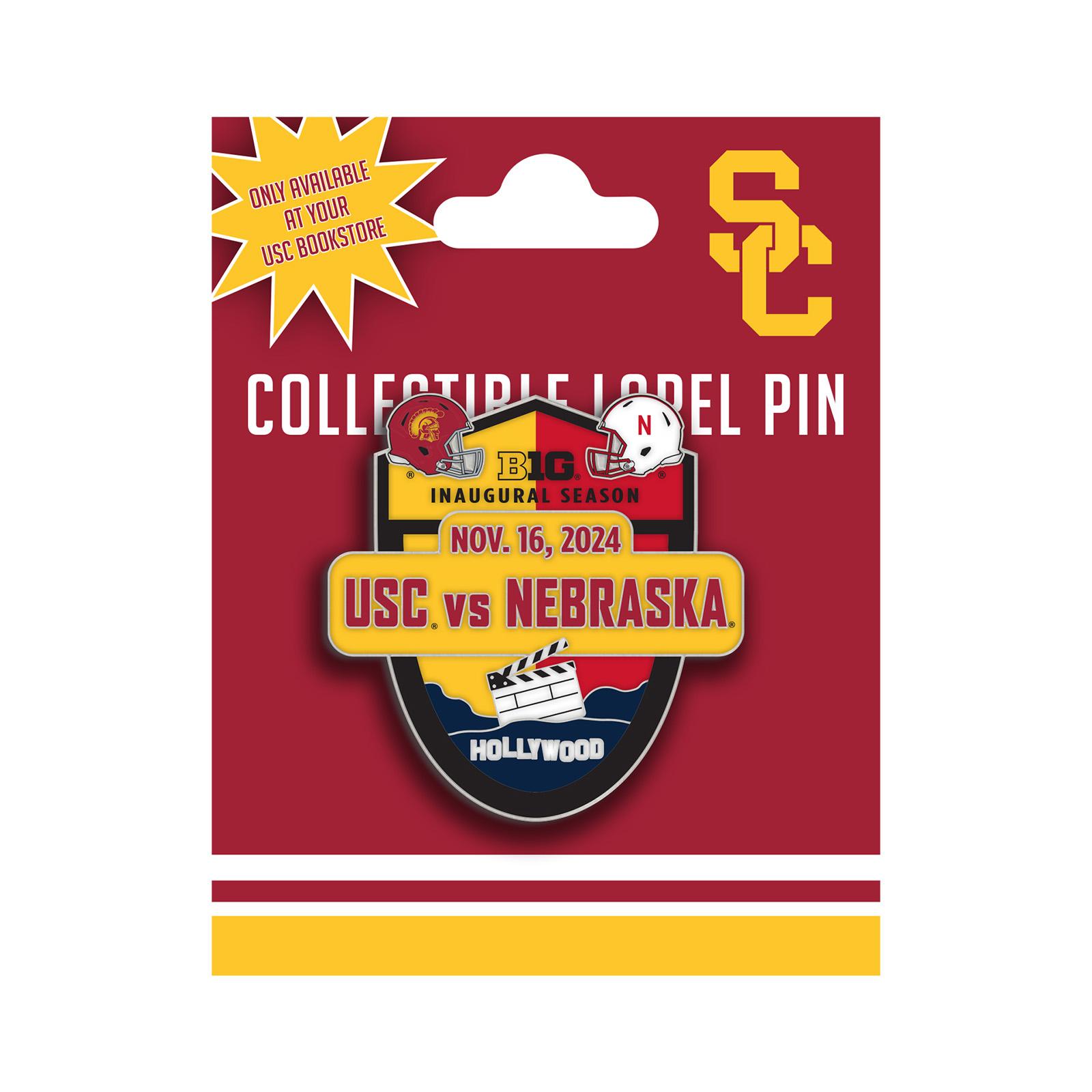 USC vs Nebraska 2024 Big 10 Gameday Collector Pin