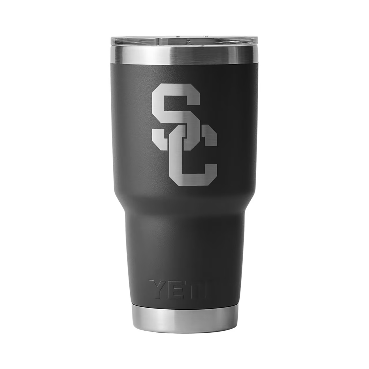 USC Trojans Yeti Black SC Interlock 30oz Rambler with Magslider Lid
