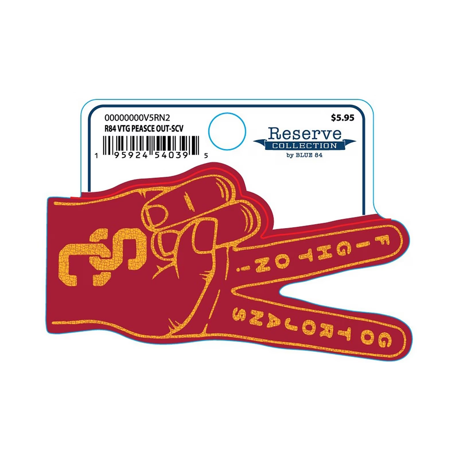 USC Trojans Victory Fingers Cardinal Vintage Sticker