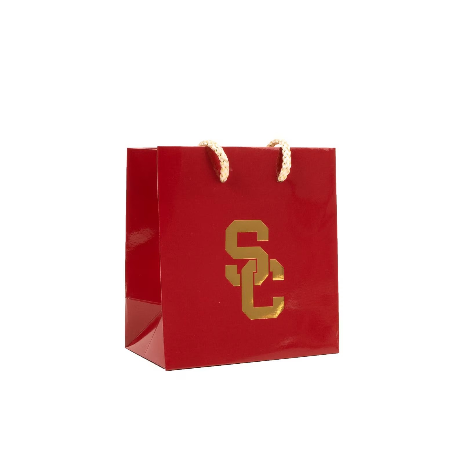 USC Trojans Cardinal SC Interlock Medium Gift Bag