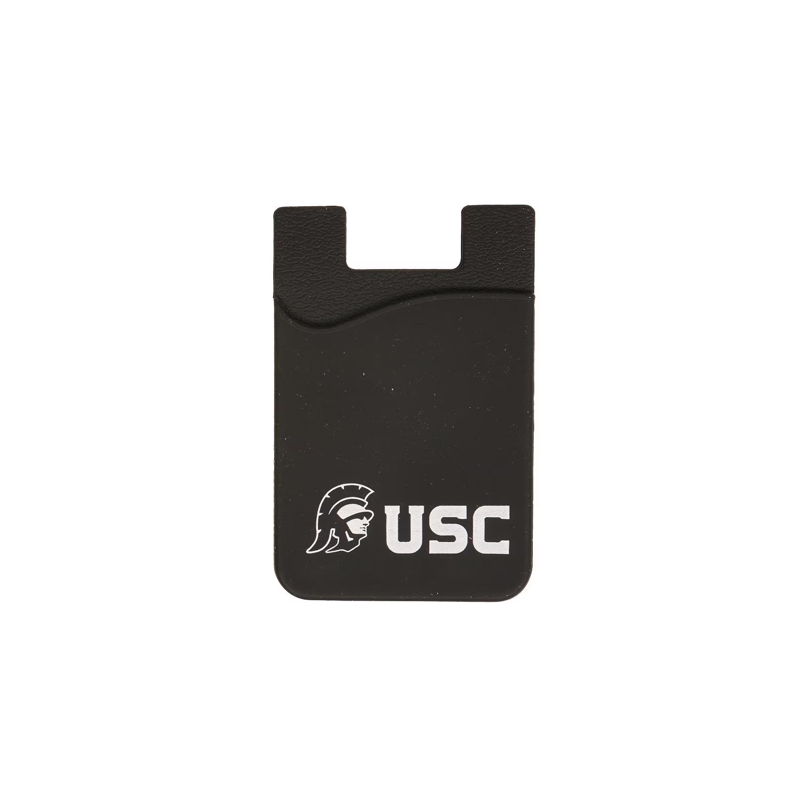USC Trojans Black Small Trojan Head Silicone Cell Phone Pocket