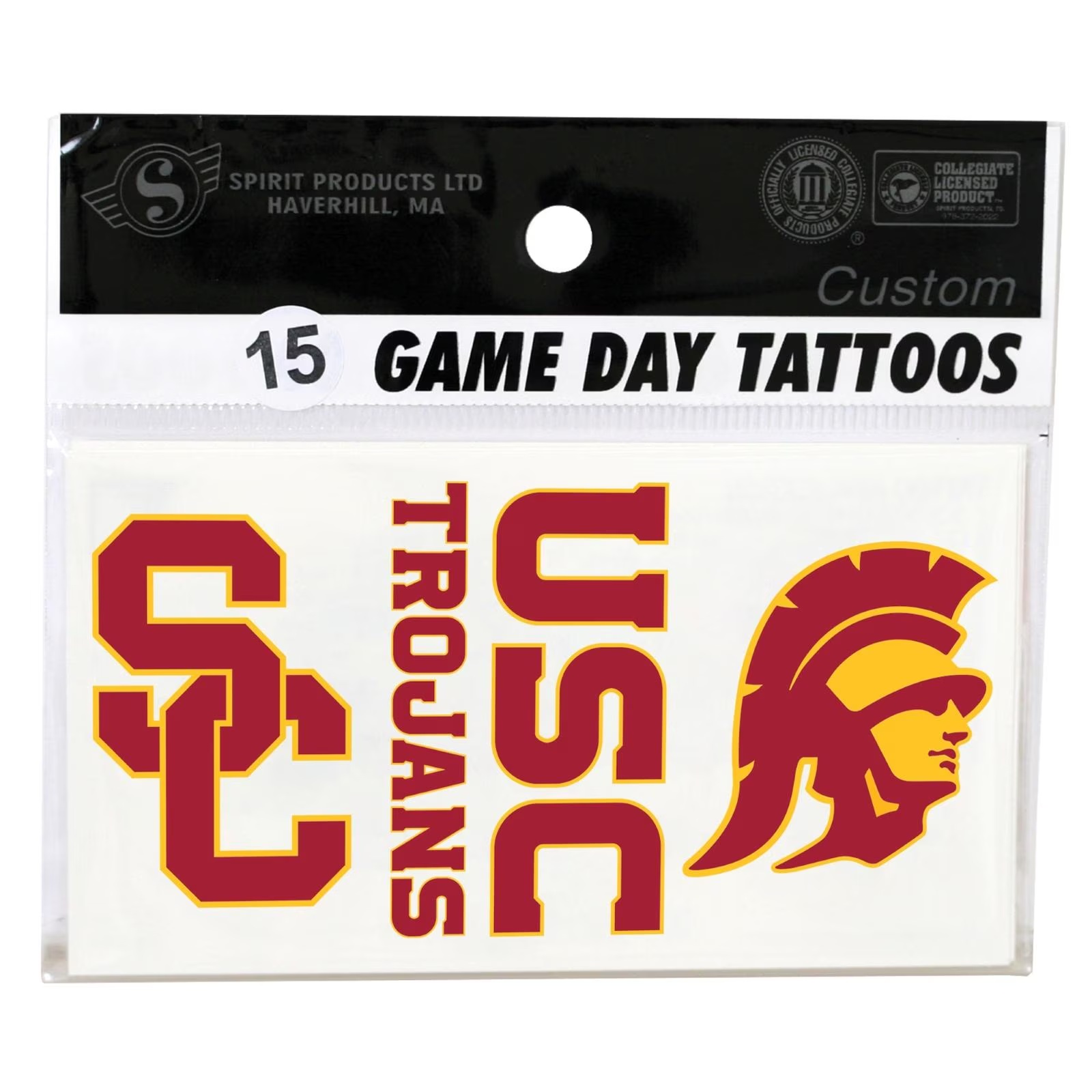 USC Trojans Classic Temporary Tattoo Set