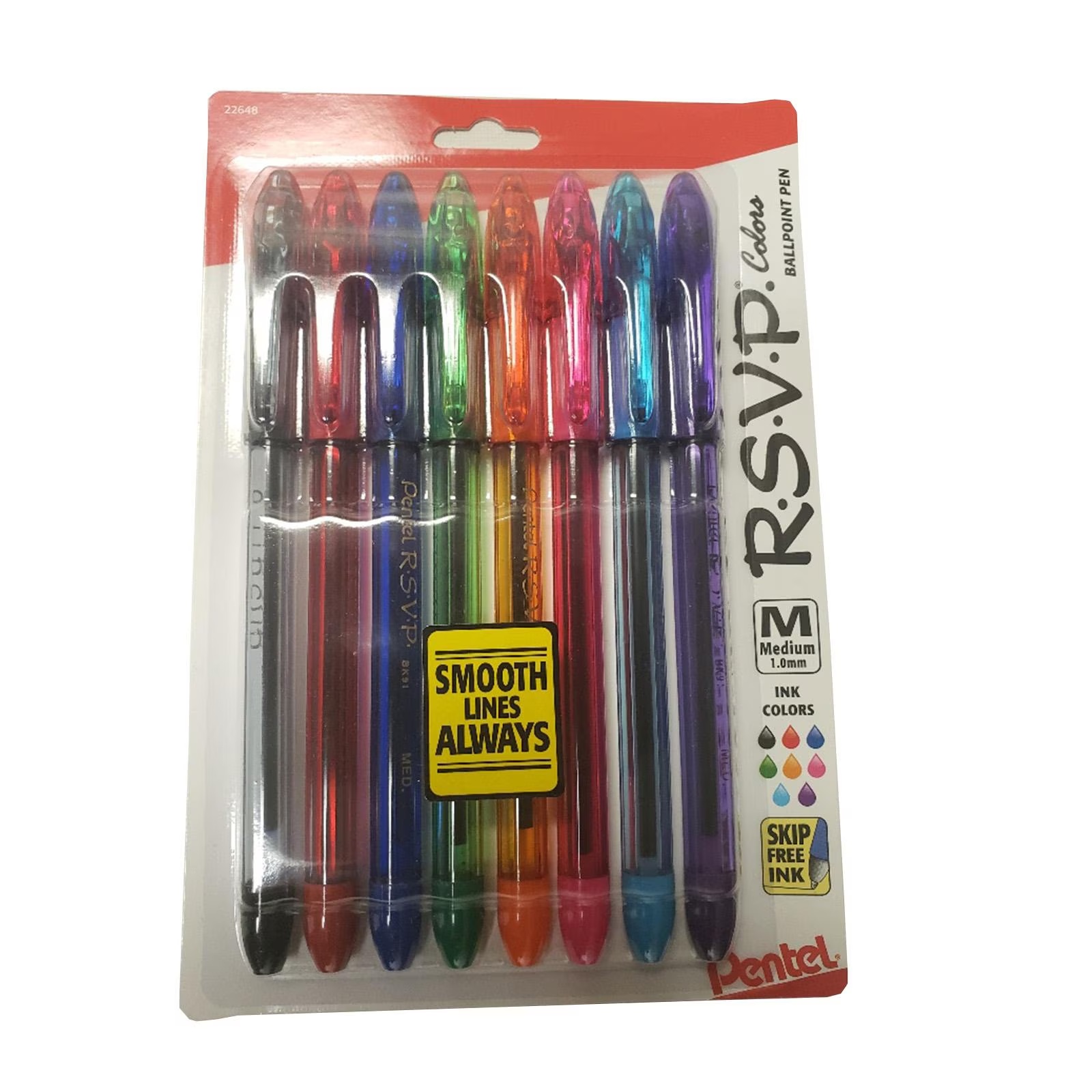 Pentel R.S.V.P. Color  Ball Point 8-Pack Pen