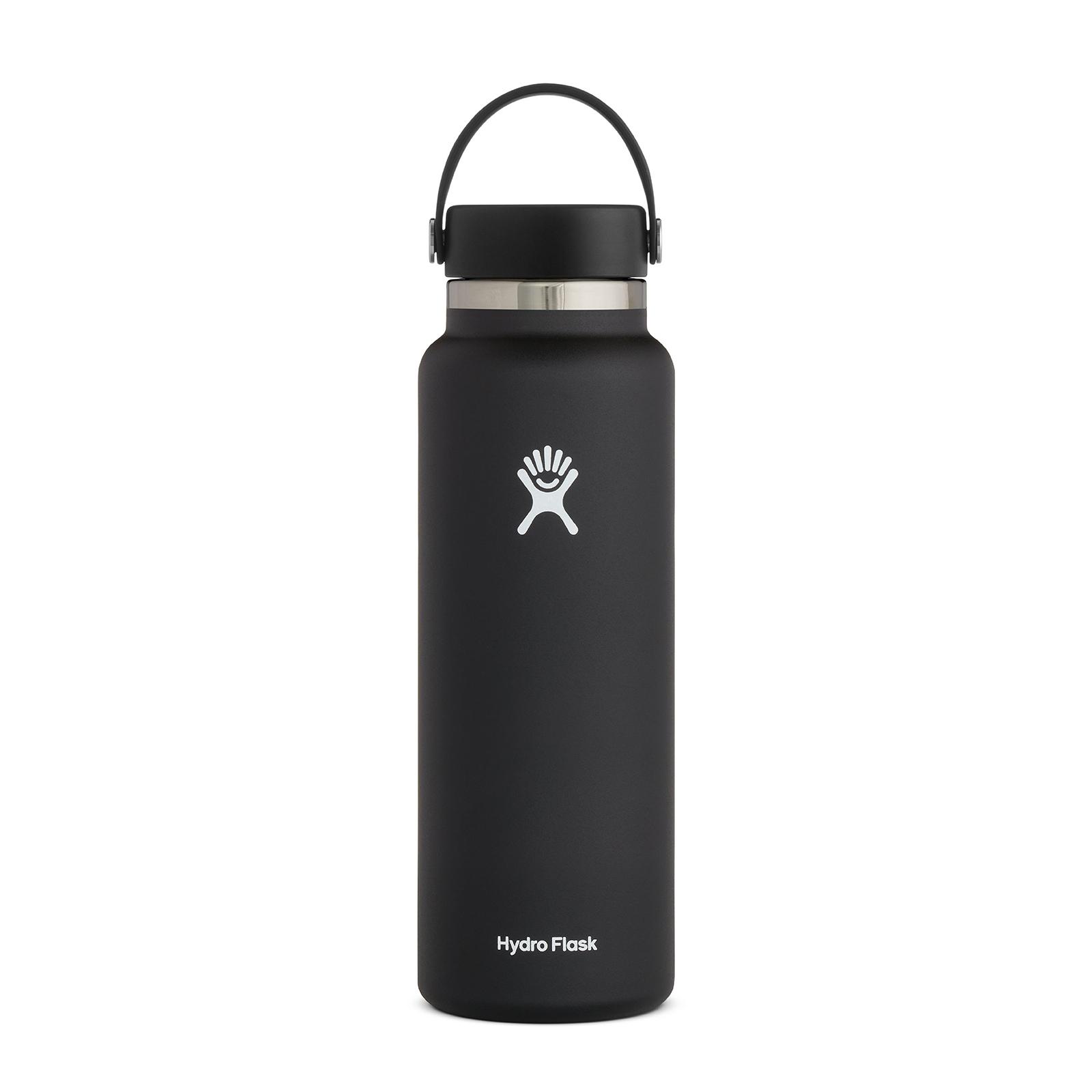 Hydro Flask Black 40oz Wide Mouth Water Bottle