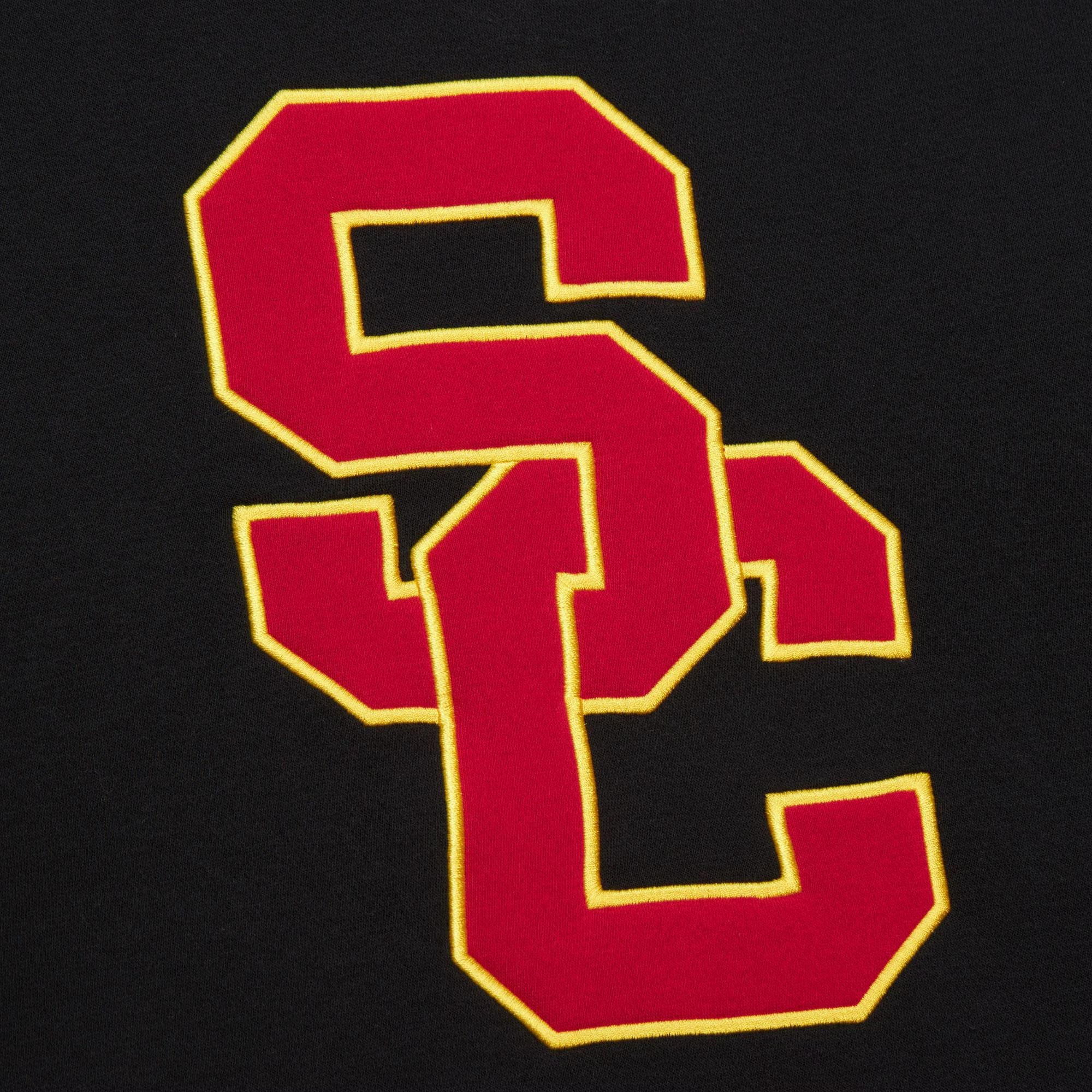 USC Trojans SC Interlock Mens Black Heritage Lace Up Crew