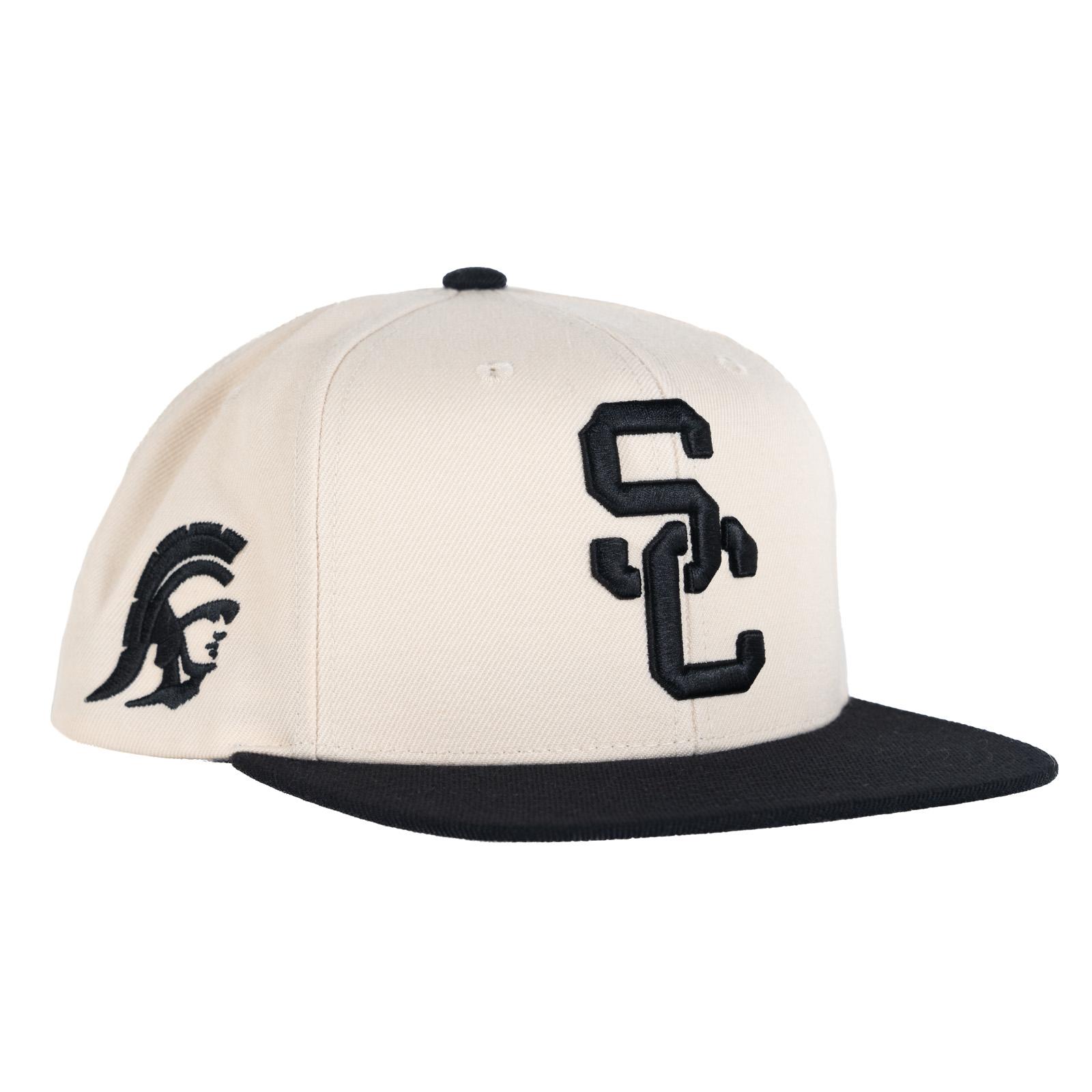 USC Trojans Cream SC Interlock Snapback Hat