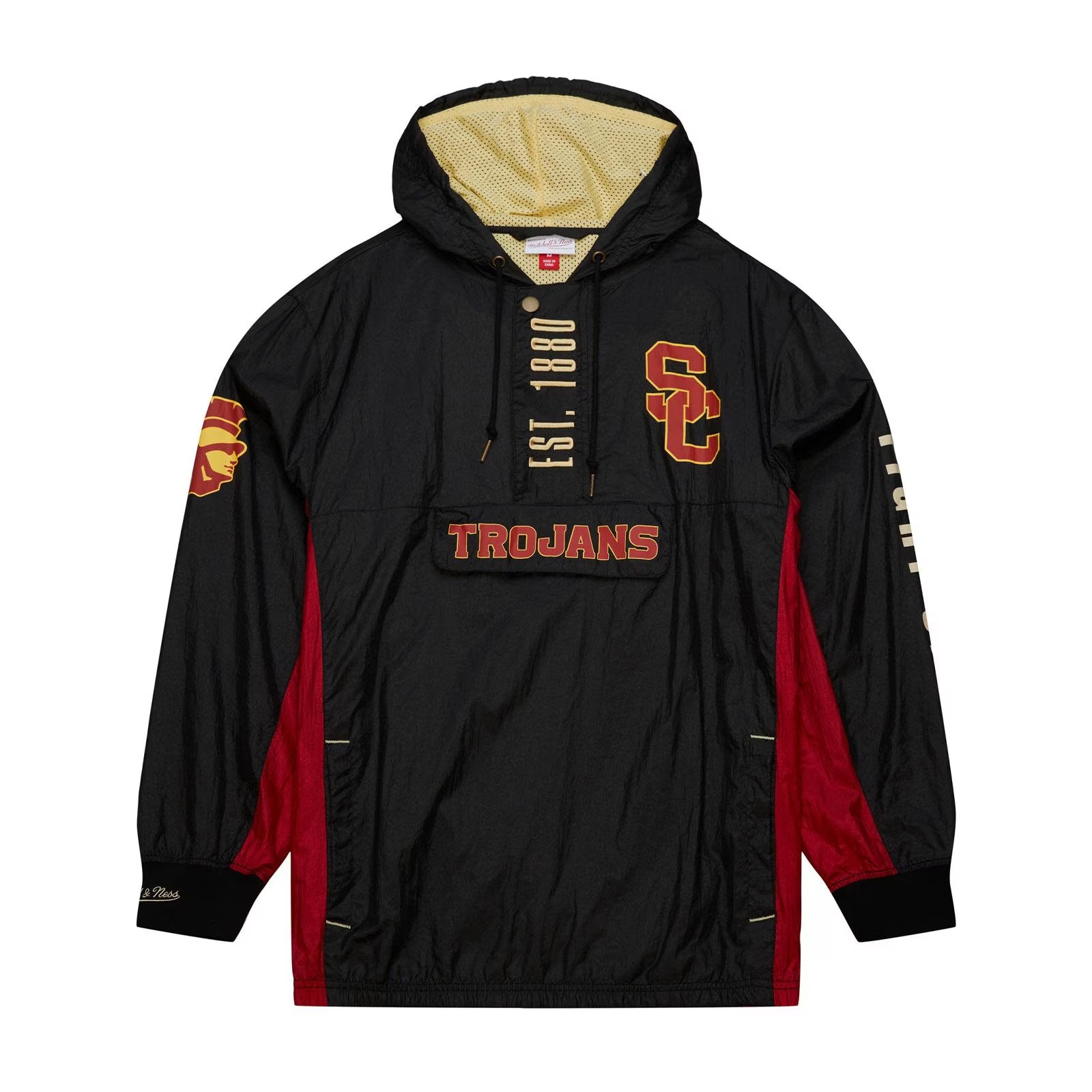 USC Trojans Men's Black SC Interlock Team OG 2.0 Anorak Windbreaker Jacket