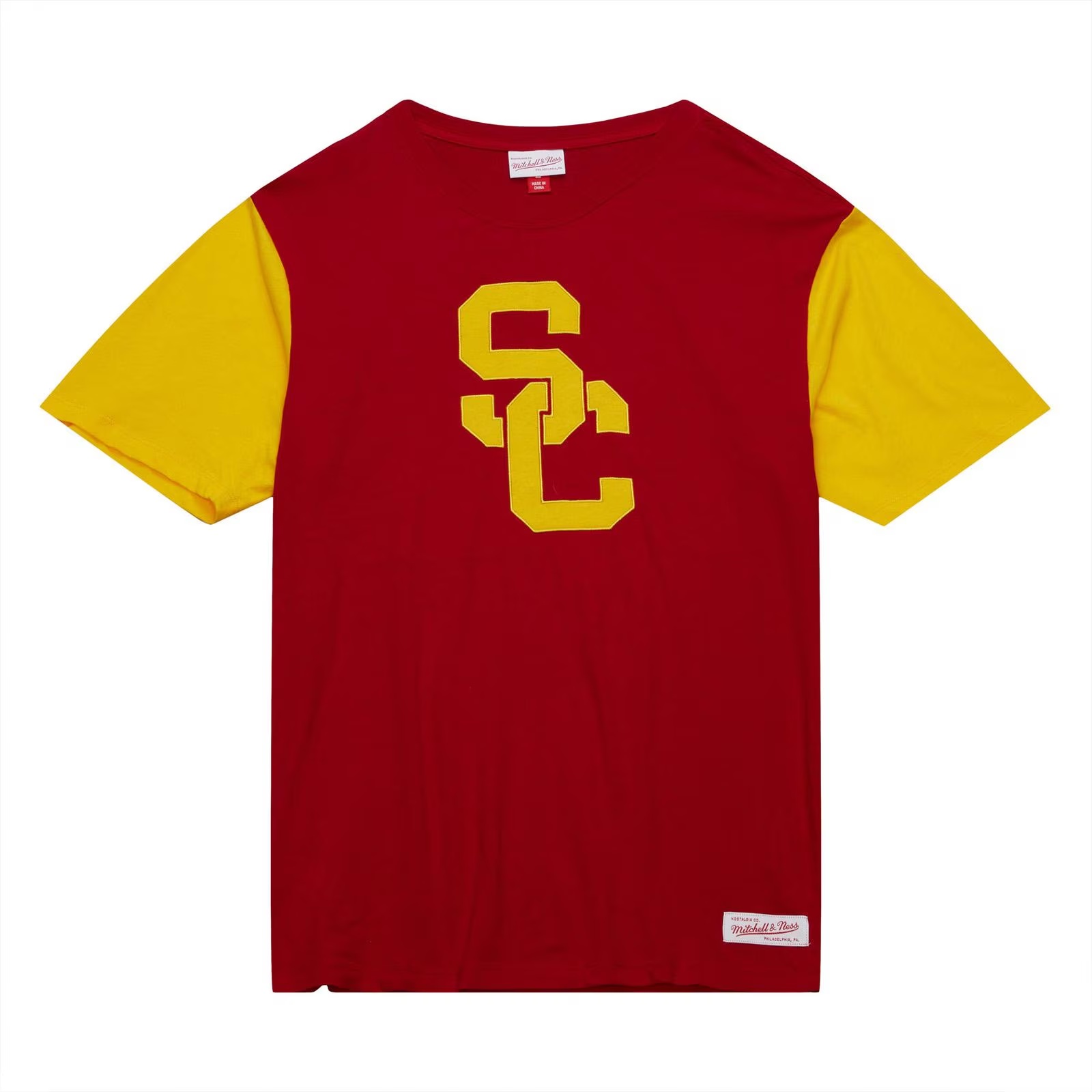USC Trojans Men's Cardinal SC Interlock Color Blocked T-Shirt